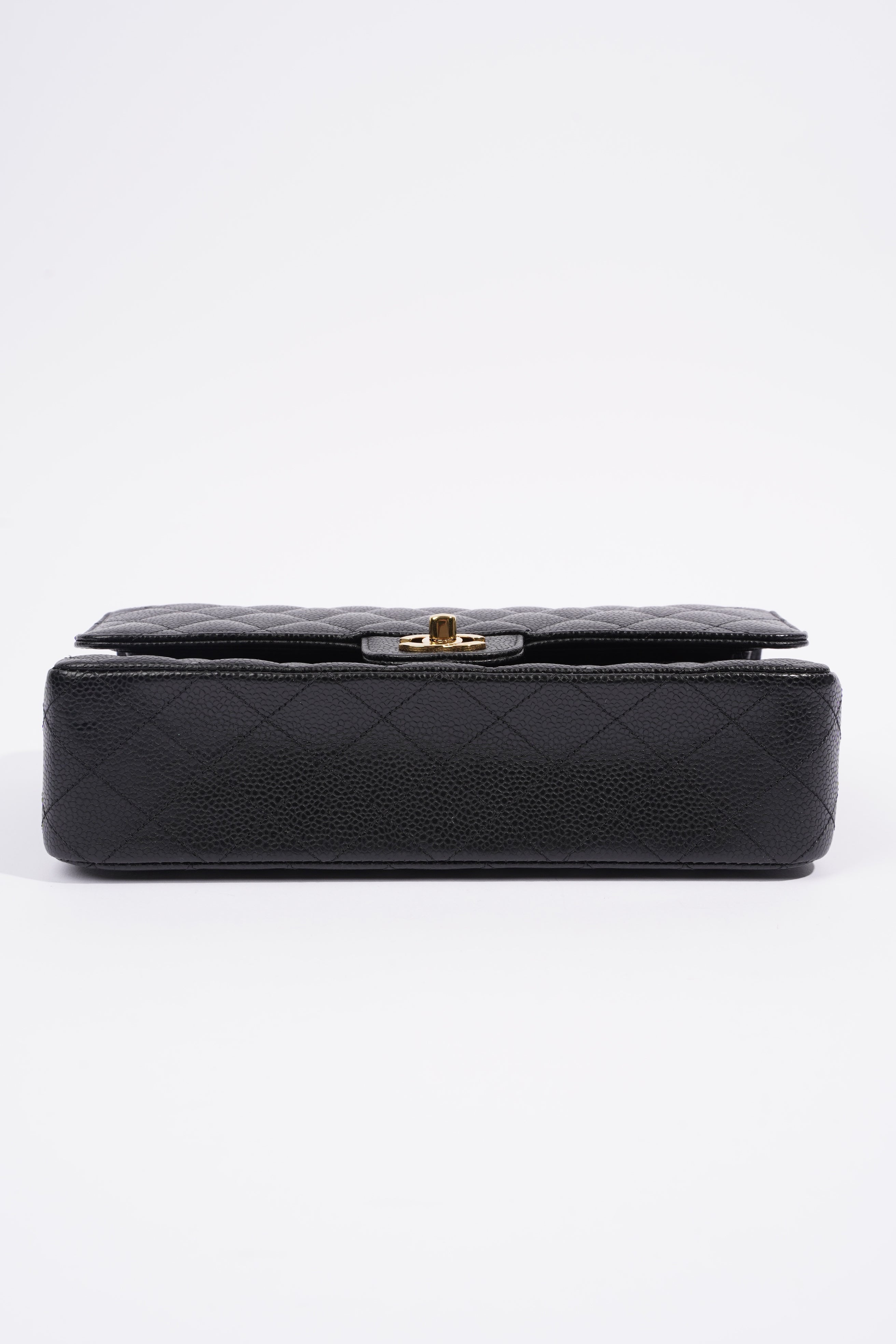 Chanel Classic Double Flap Black Caviar Leather Medium