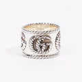 Gucci Double G Ring Silver Silver Sterling 11