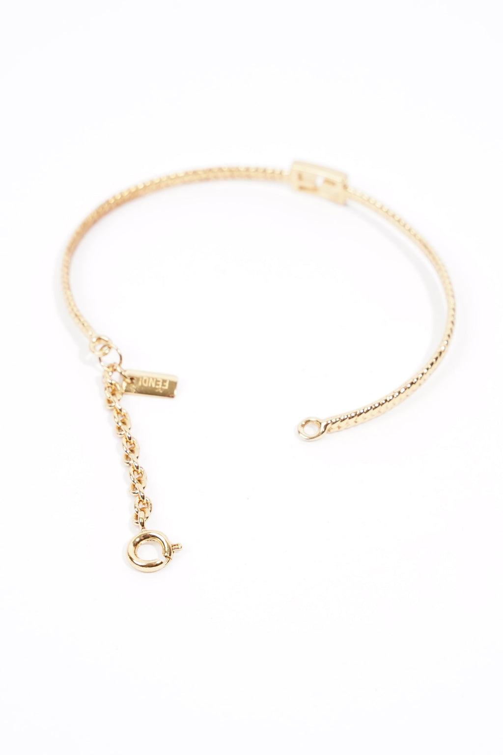 Fendi Baguette Bracelet Gold Base Metal