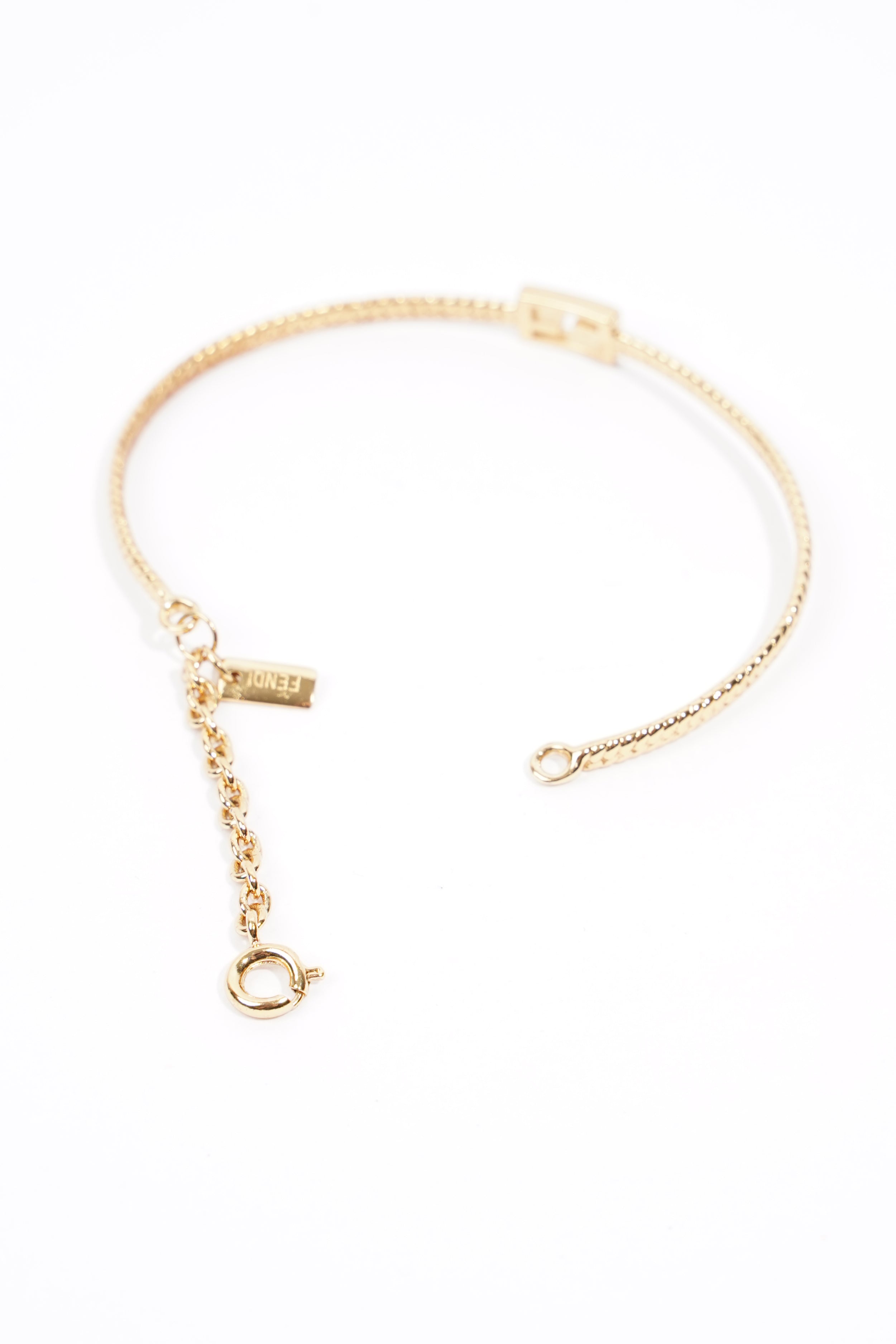 Fendi Baguette Bracelet Gold Base Metal