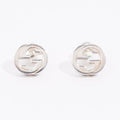Gucci Interlocking G Earrings Silver Silver Sterling