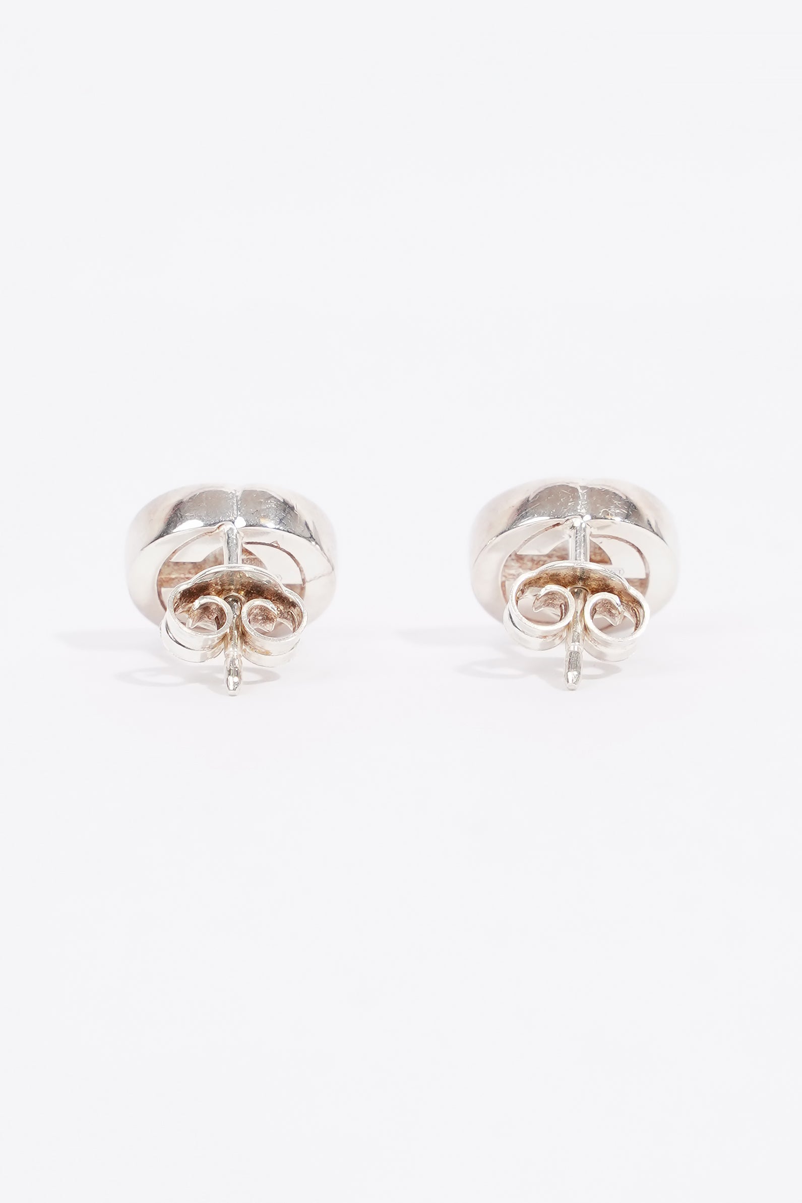 Gucci Interlocking G Earrings Silver Silver Sterling