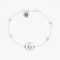 Gucci GG Marmont Mother Of Pearl Bracelet Silver / Baby Pink Pearl Silver Sterling 17cm