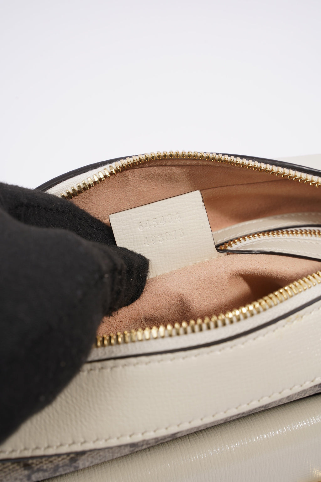 Gucci Horsebit 1955 Small Shoulder Bag Supreme / White Coated Canvas
