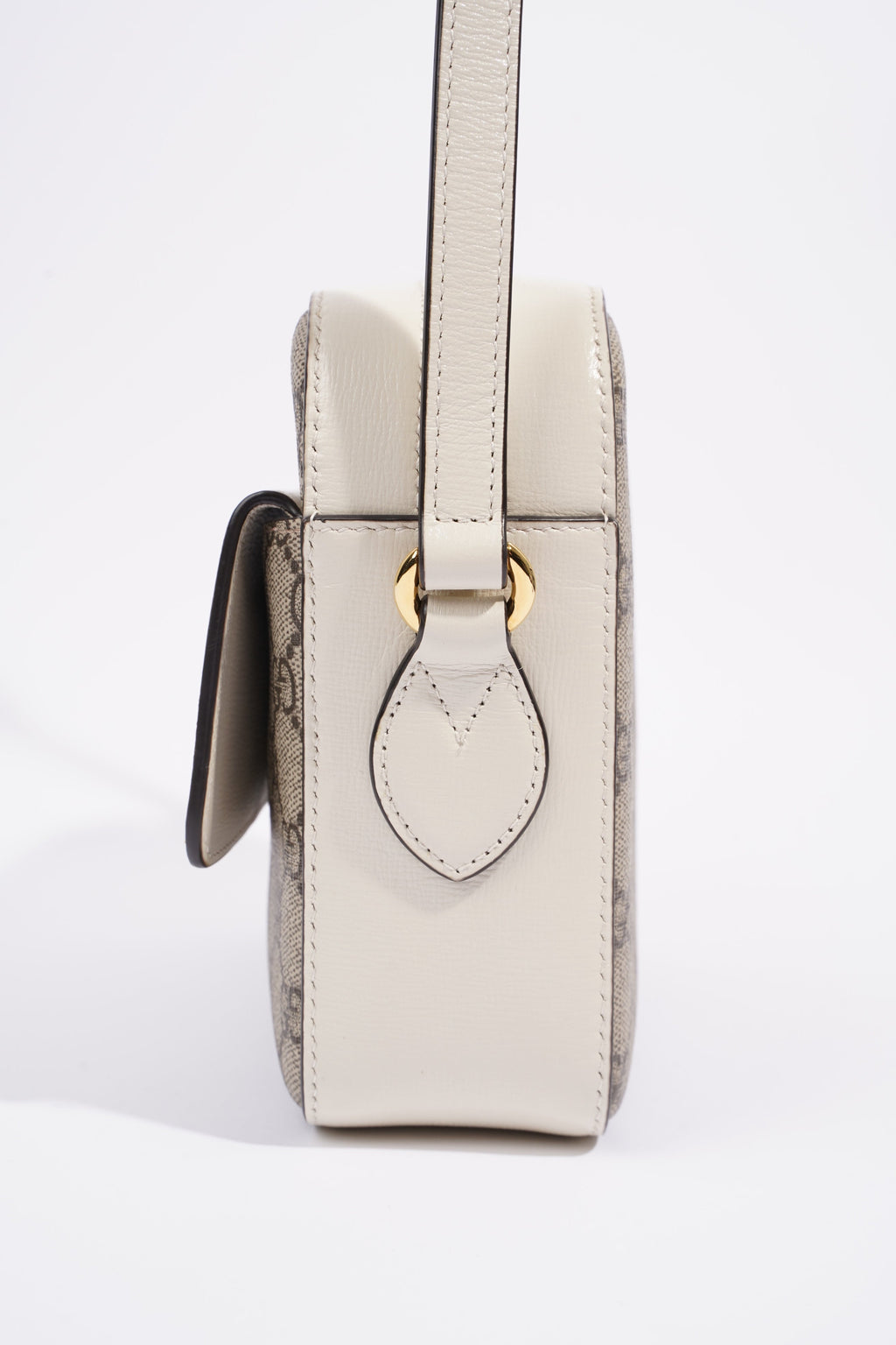 Gucci Horsebit 1955 Small Shoulder Bag Supreme / White Coated Canvas