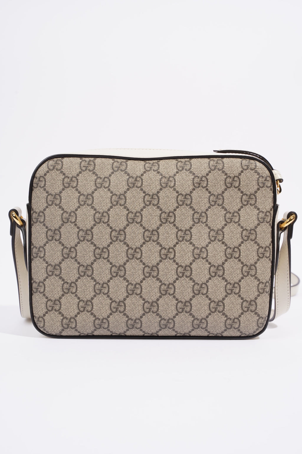 Gucci Horsebit 1955 Small Shoulder Bag Supreme / White Coated Canvas