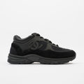 Chanel CC Runners Black Leather EU 37.5 UK 4.5
