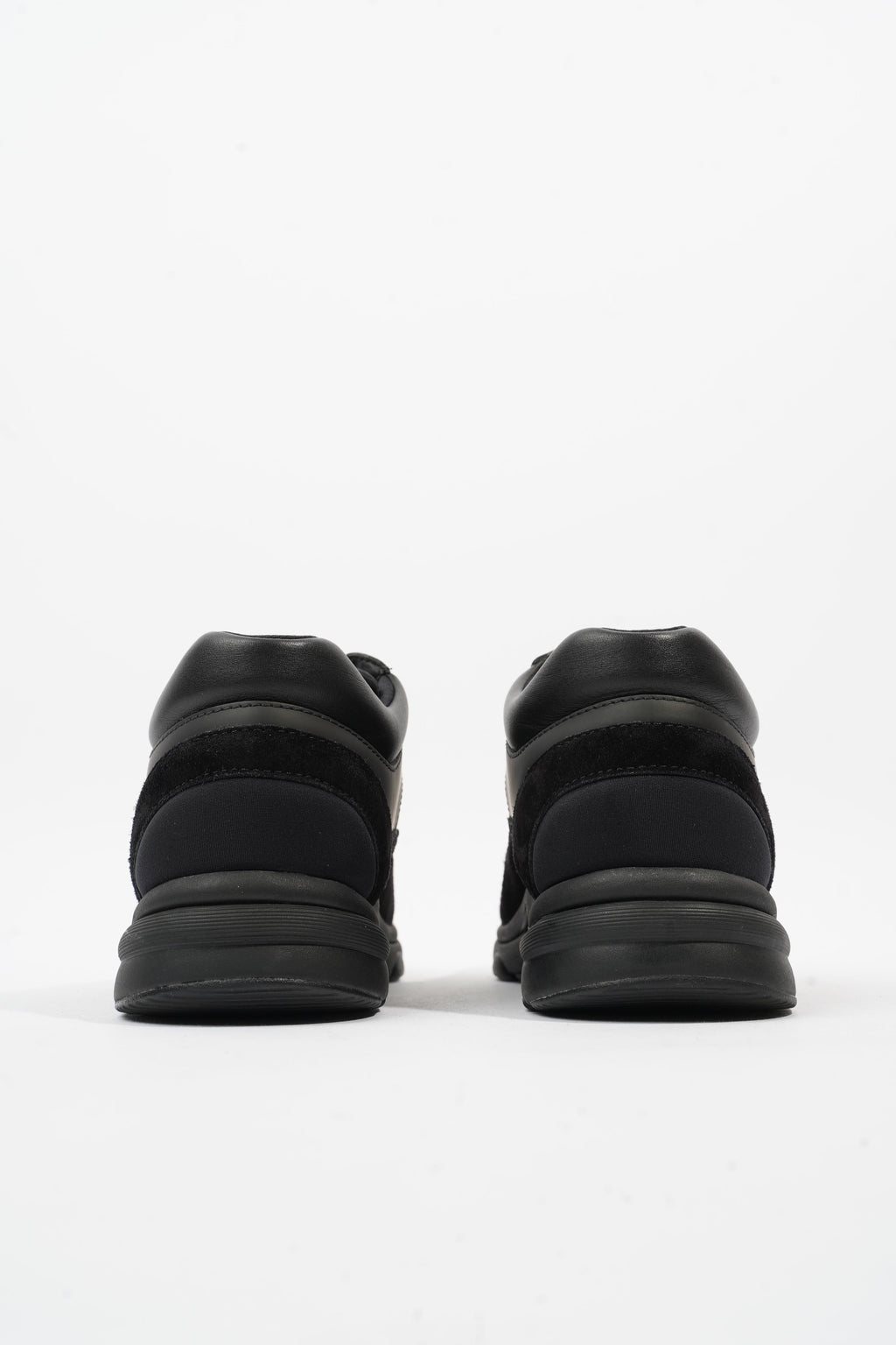 Chanel CC Runners Black Leather EU 37.5 UK 4.5