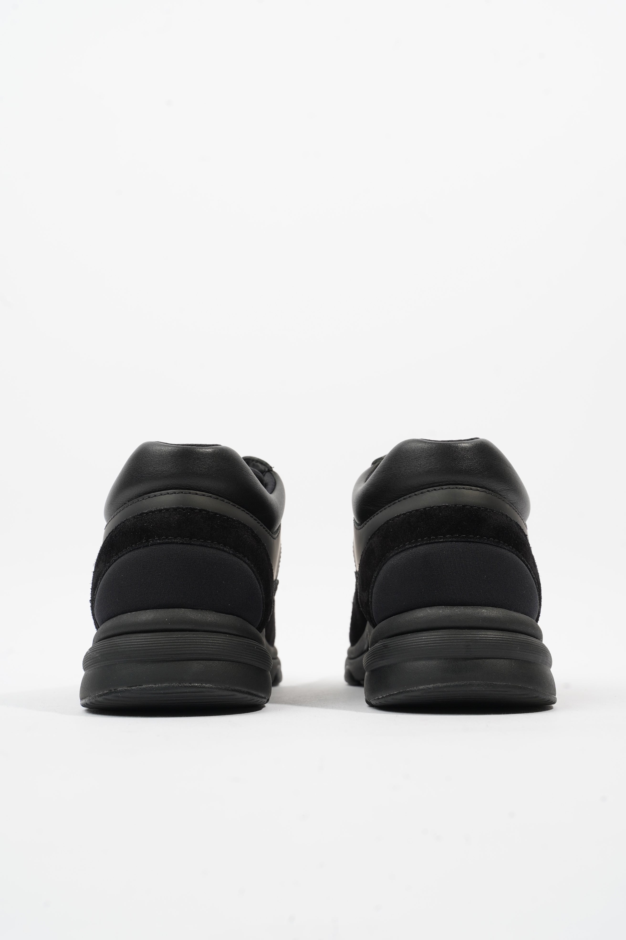 Chanel CC Runners Black Leather EU 37.5 UK 4.5