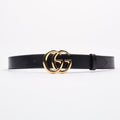 Gucci Marmont Belt Black Leather 75cm 30"