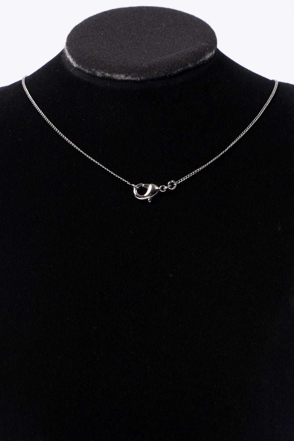 Saint Laurent YSL Tassel Necklace Silver Base Metal