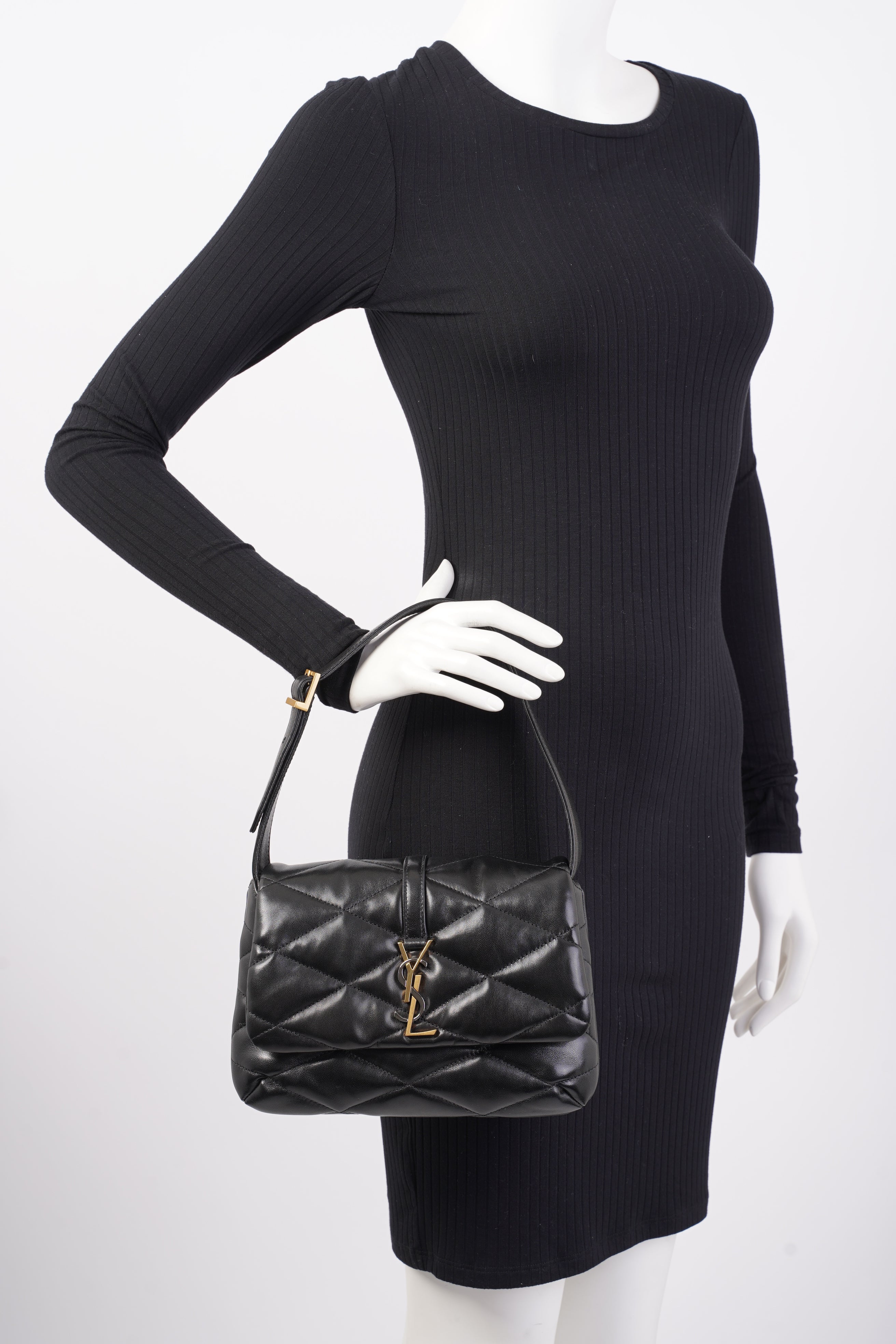 Saint Laurent Le 57 Hobo Bag Black Leather