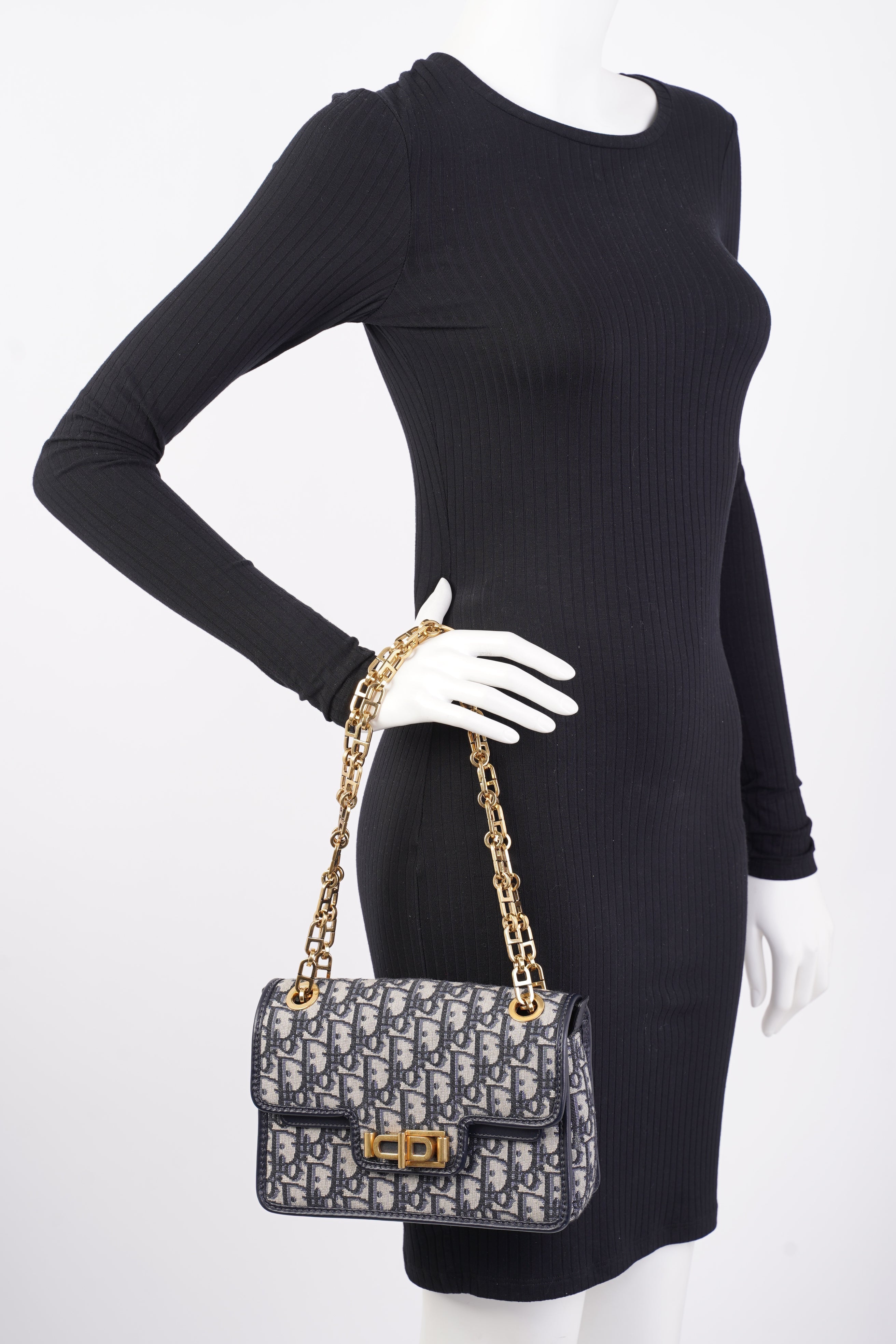 Christian Dior Addict Bag Oblique Canvas Medium