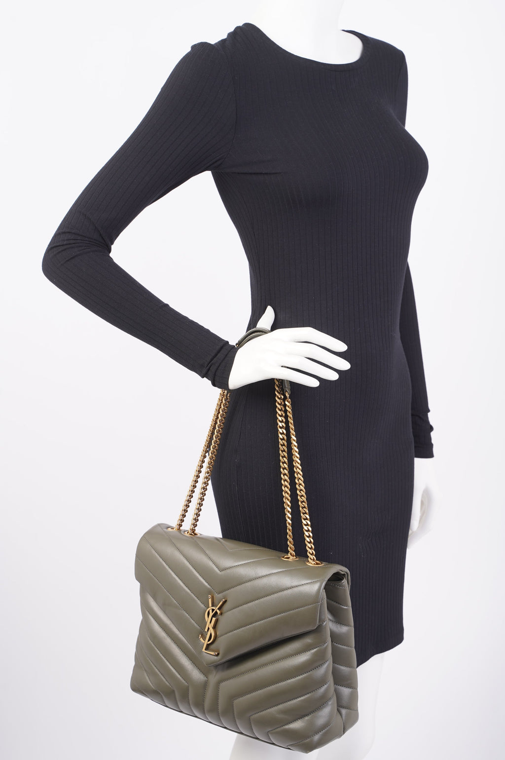 Saint Laurent Lou Lou Shoulder Bag Forrest Green Medium