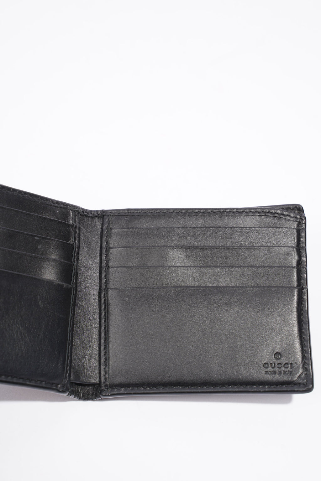 Gucci Kingsnake Print Wallet Black GG Supreme Coated Canvas