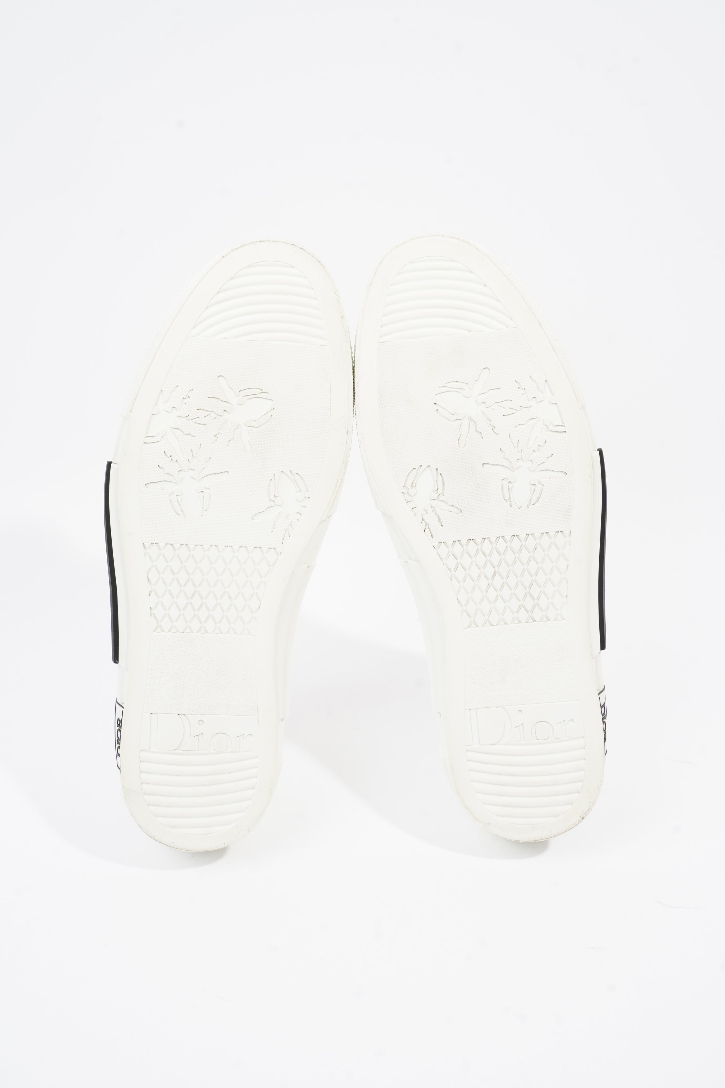 Christian Dior B23 Low Top Sneakers White Canvas EU 42 UK 8