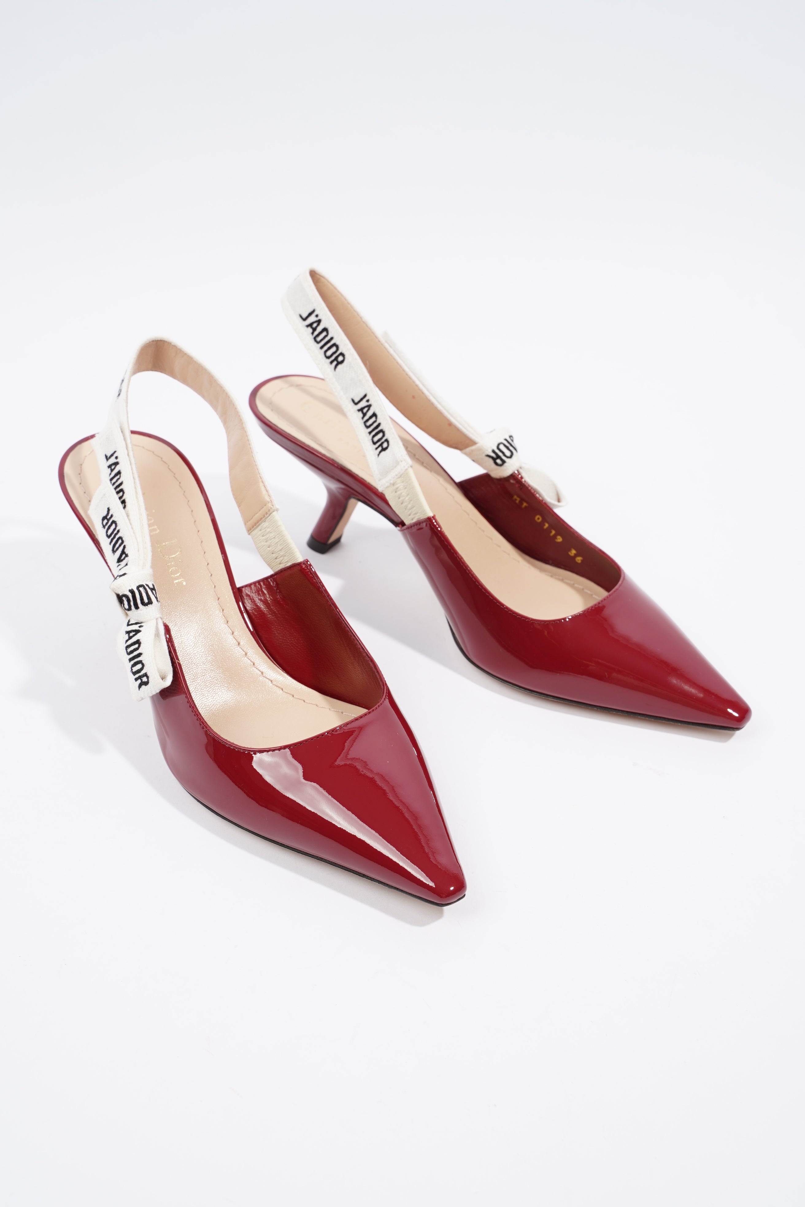 Christian Dior J'adior Maroon Patent Leather EU 36 UK 3