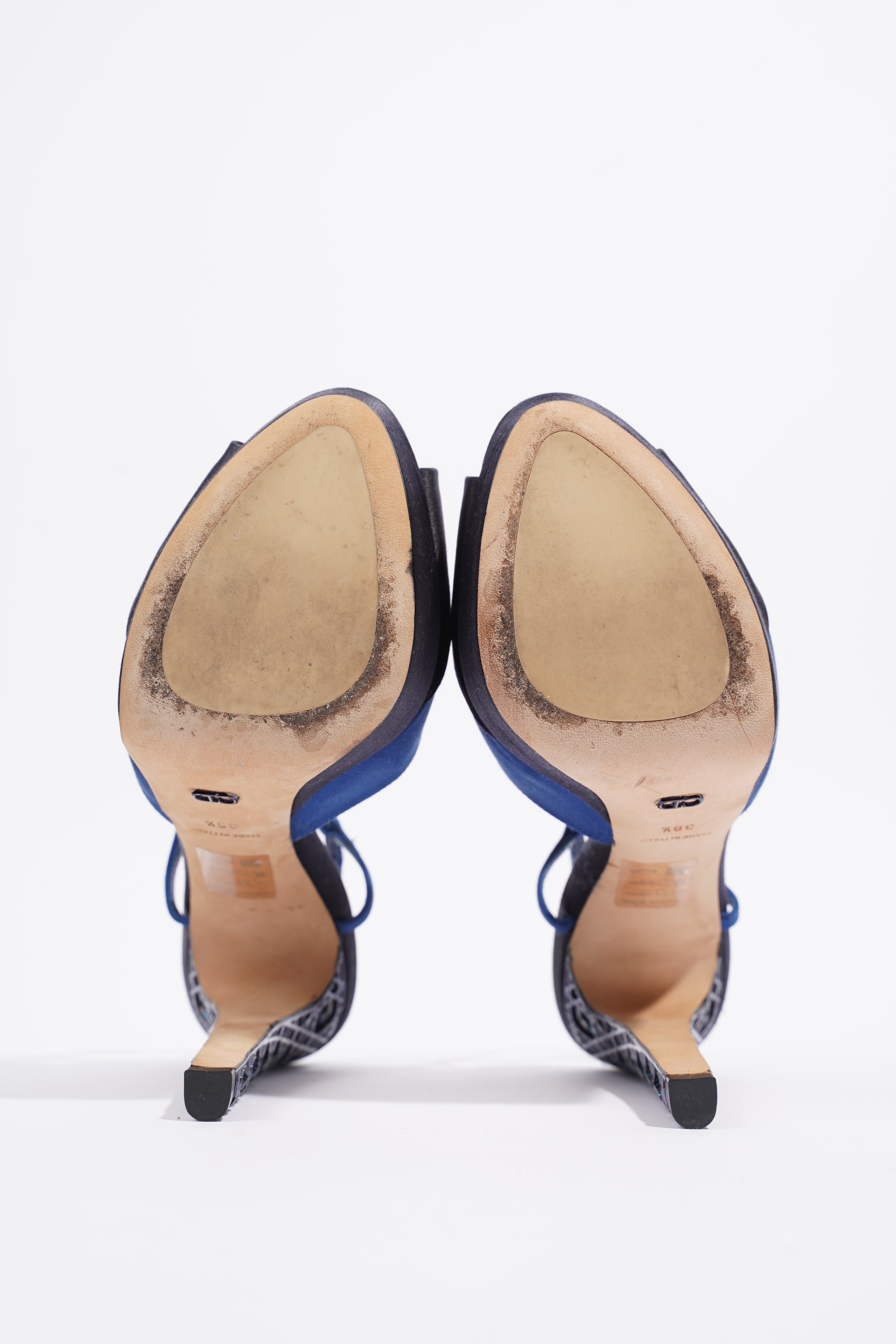 Christian Dior Pumps 120 Navy Satin EU 38.5 UK 5.5