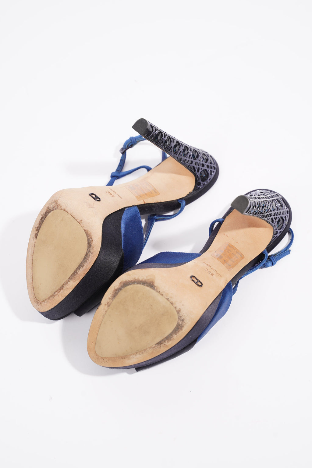 Christian Dior Pumps 120 Navy Satin EU 38.5 UK 5.5