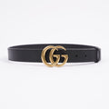 Gucci GG Marmont Belt Black Leather 80cm 32"