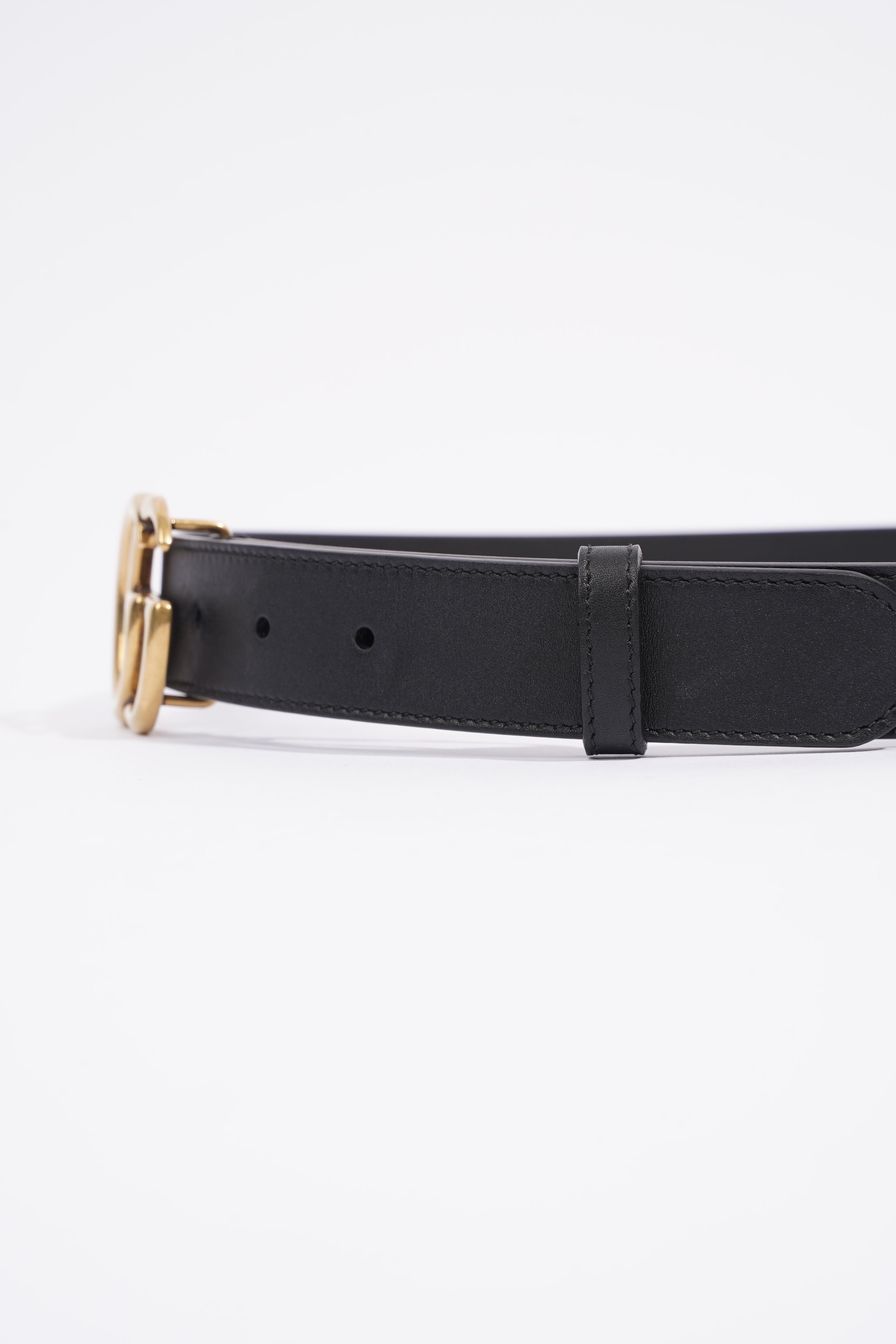 Gucci GG Marmont Belt Black Leather 80cm 32"
