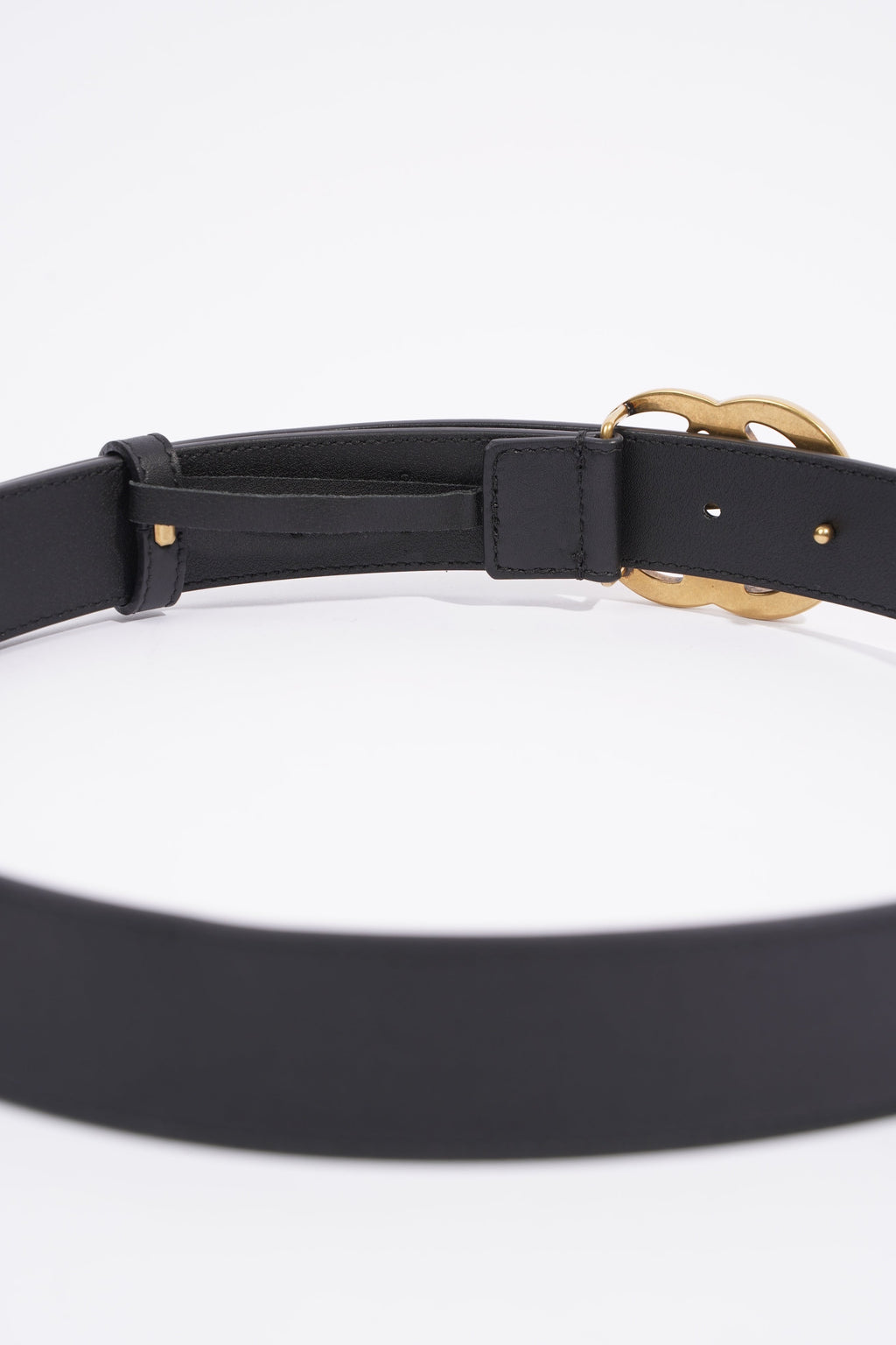 Gucci GG Marmont Belt Black Leather 80cm 32"