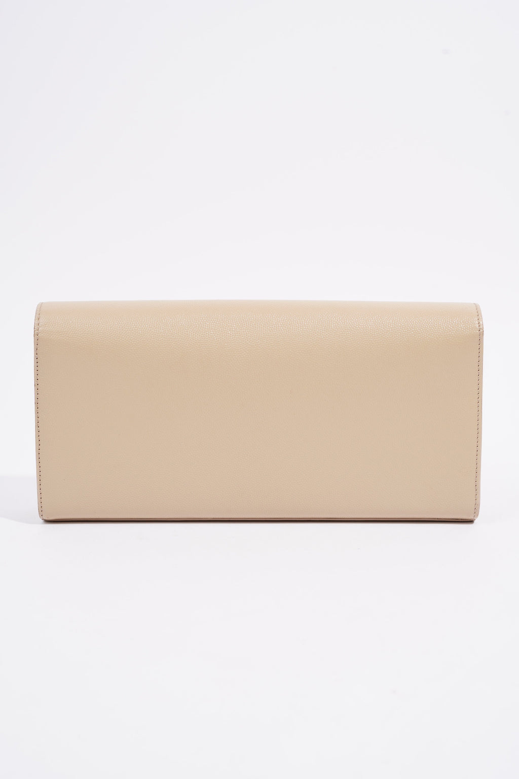Saint Laurent Kate Clutch Beige Grained Leather