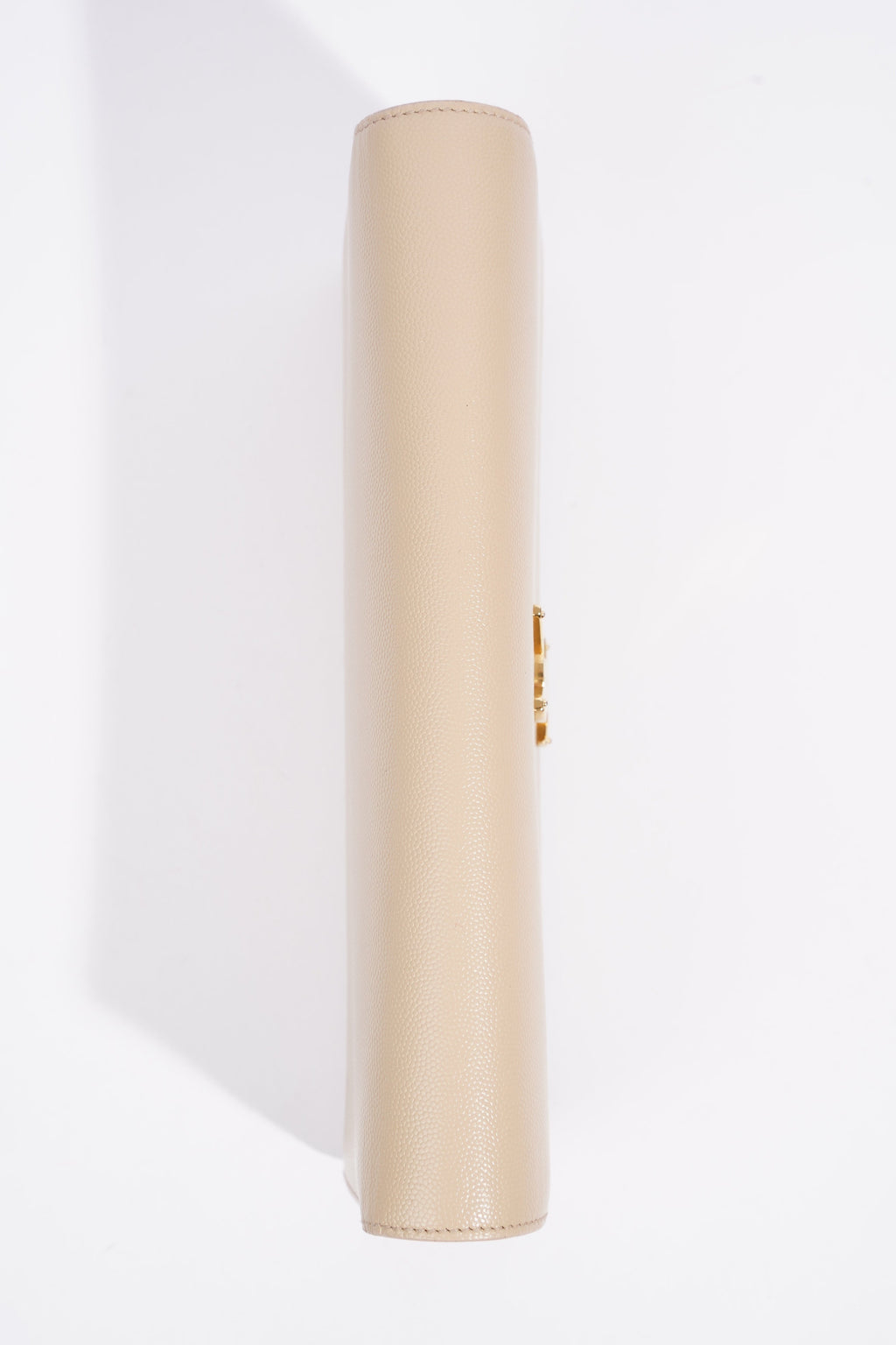 Saint Laurent Kate Clutch Beige Grained Leather