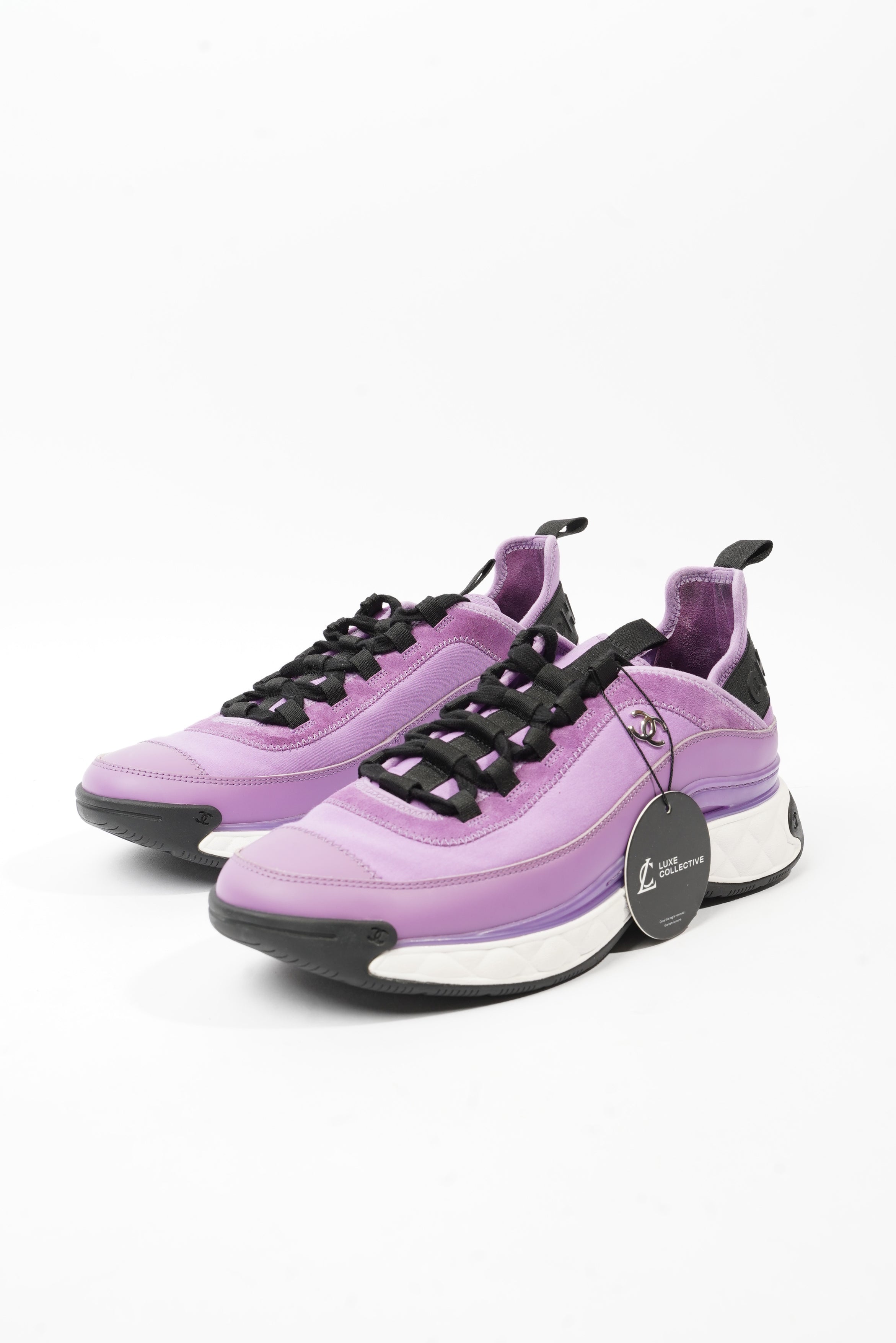 Chanel CC Logo Sneaker Lilac Suede EU 43 UK 9