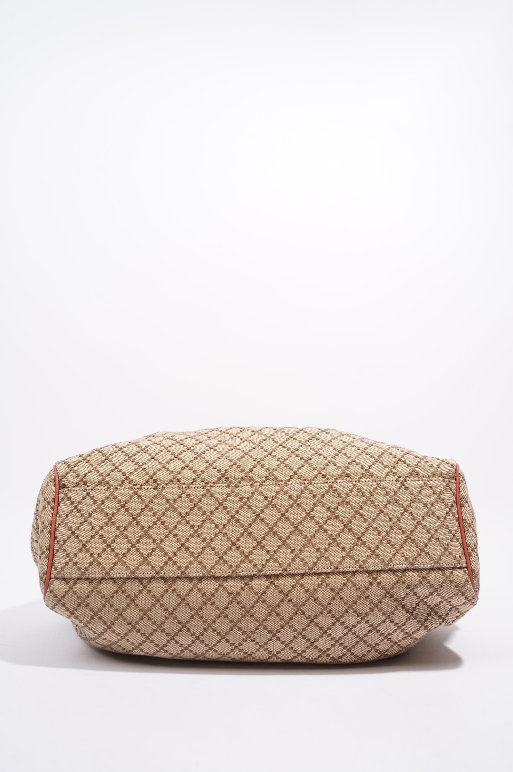 Gucci Sukey Tote Bag Beige / Coral Canvas Small