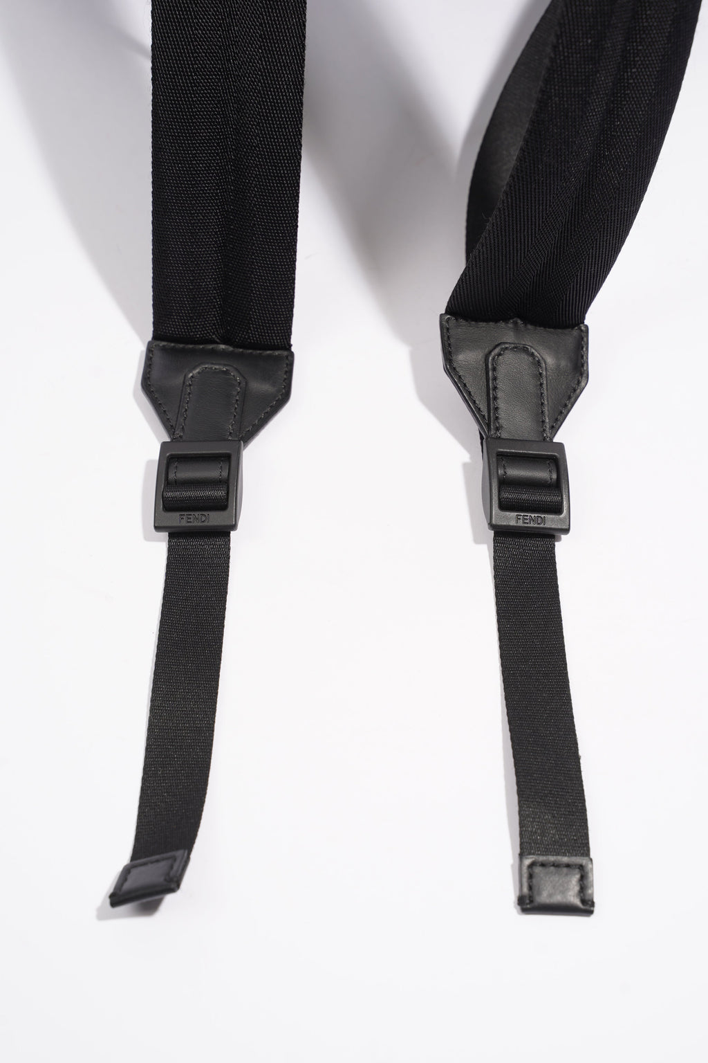 Fendi Fendimania Backpack Black / White / Orange Logo Coated Canvas