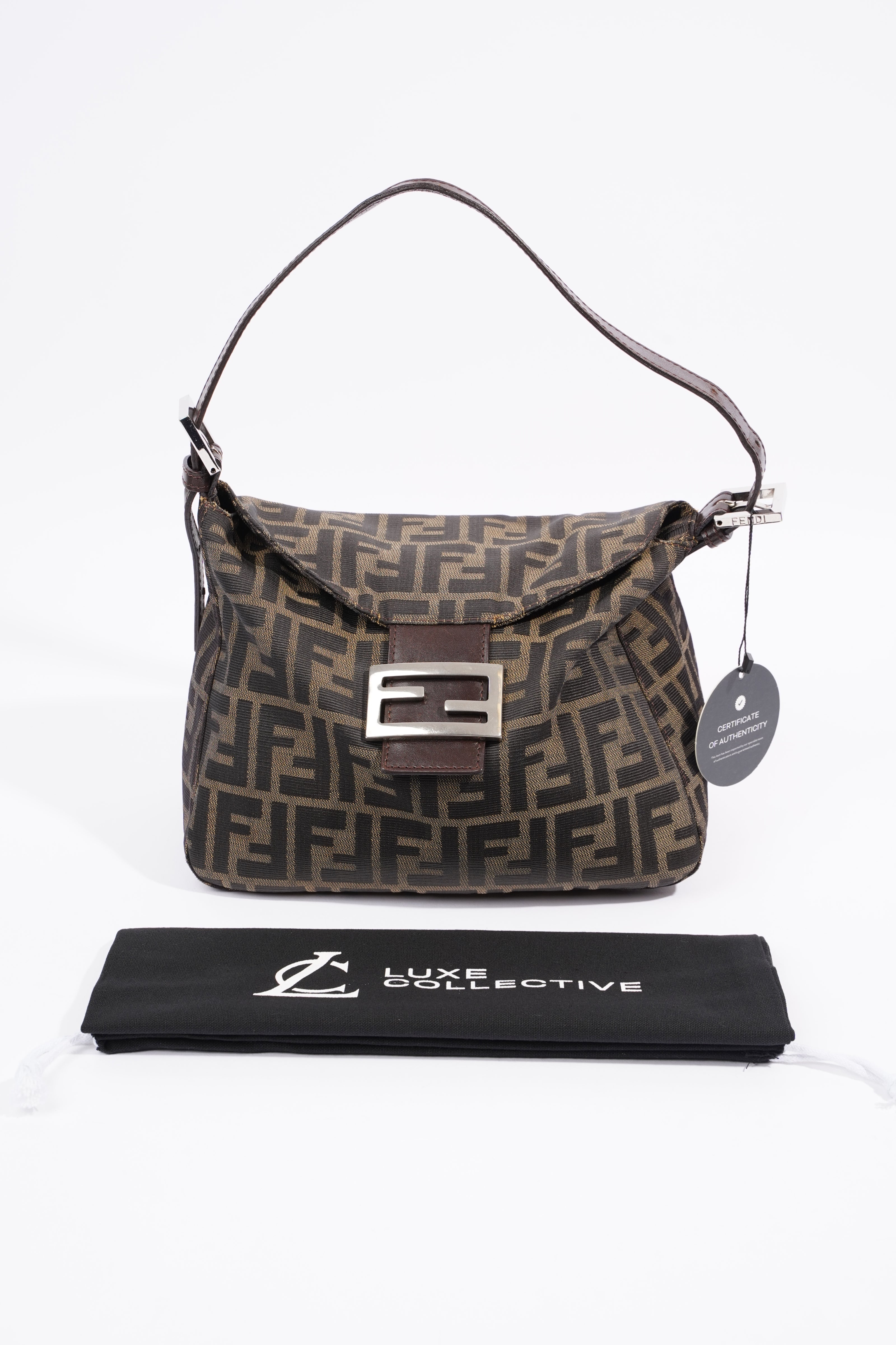 Fendi Mamma Baguette Brown Zucca Canvas