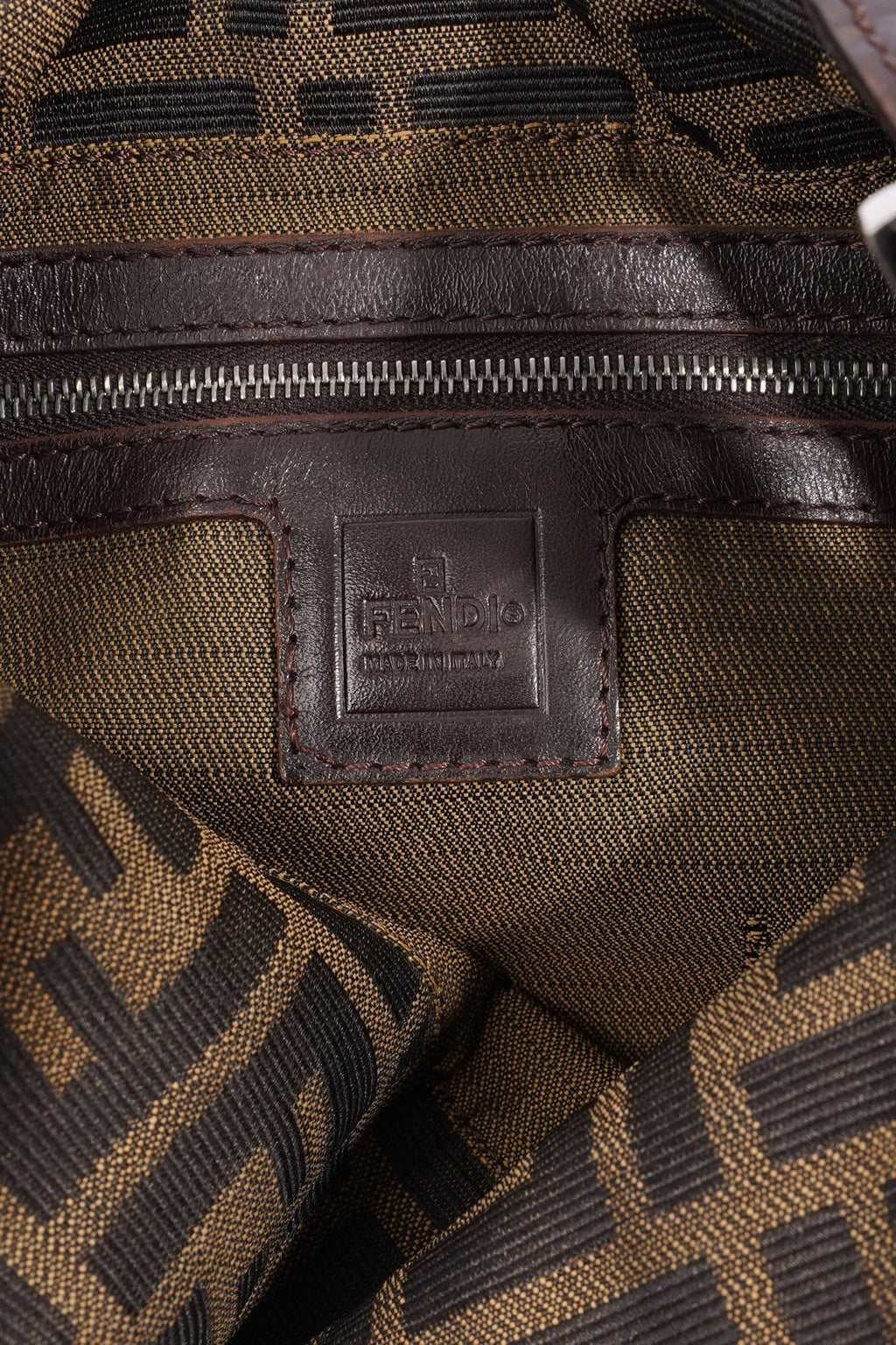 Fendi Mamma Baguette Brown Zucca Canvas