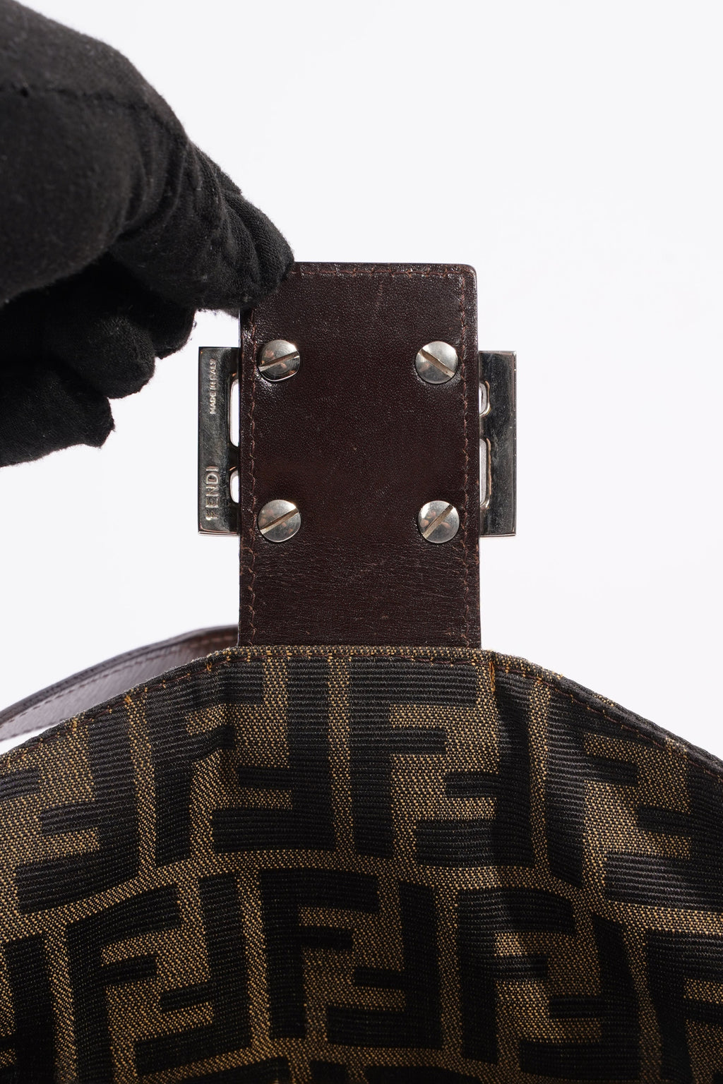 Fendi Mamma Baguette Brown Zucca Canvas