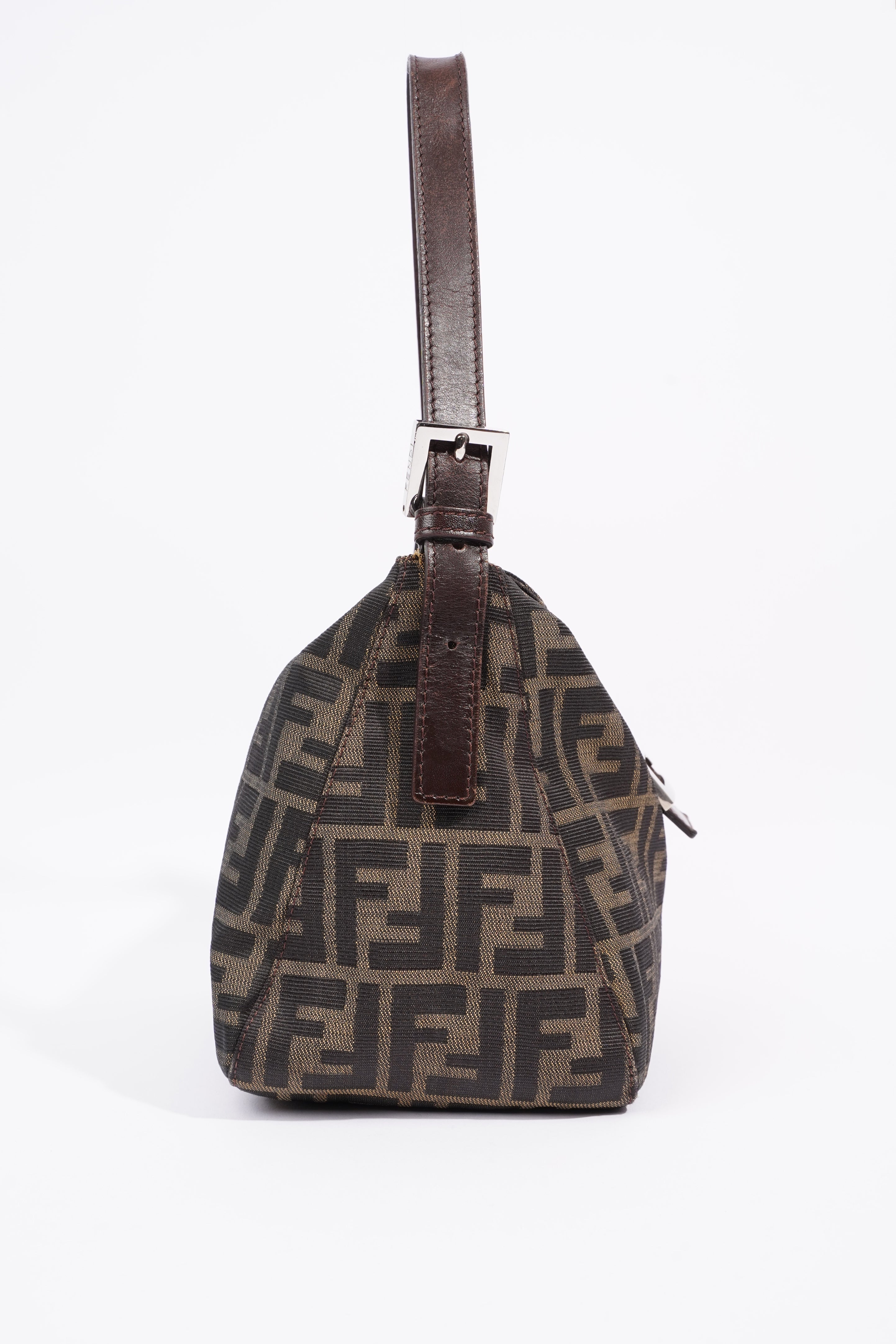 Fendi Mamma Baguette Brown Zucca Canvas