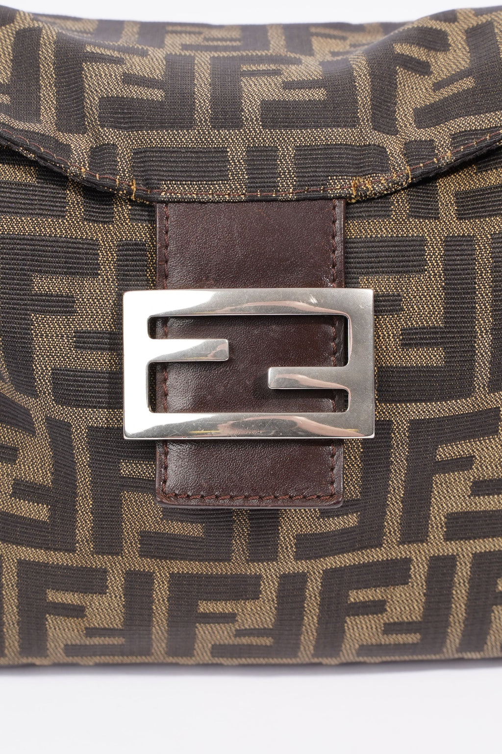 Fendi Mamma Baguette Brown Zucca Canvas
