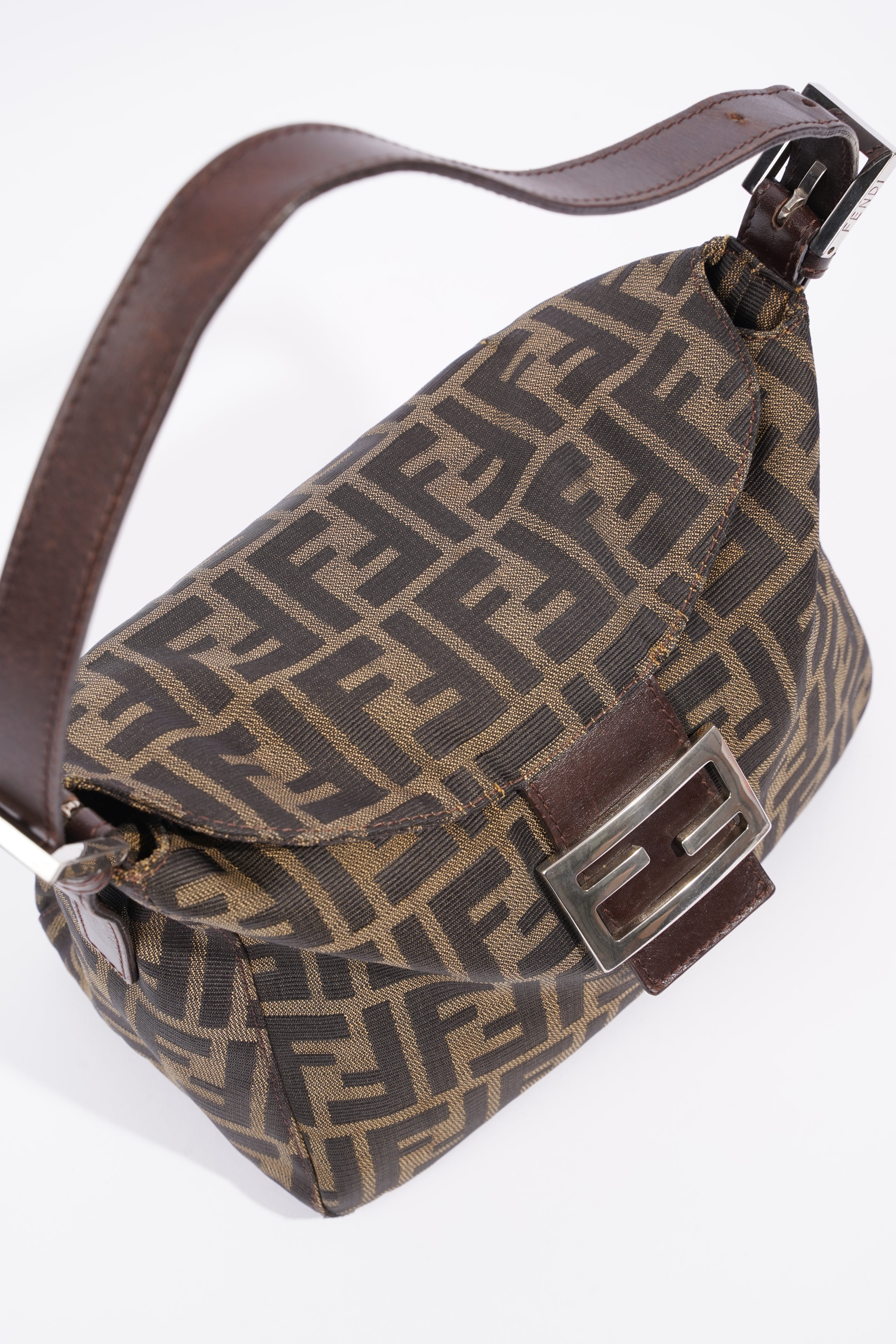 Fendi Mamma Baguette Brown Zucca Canvas