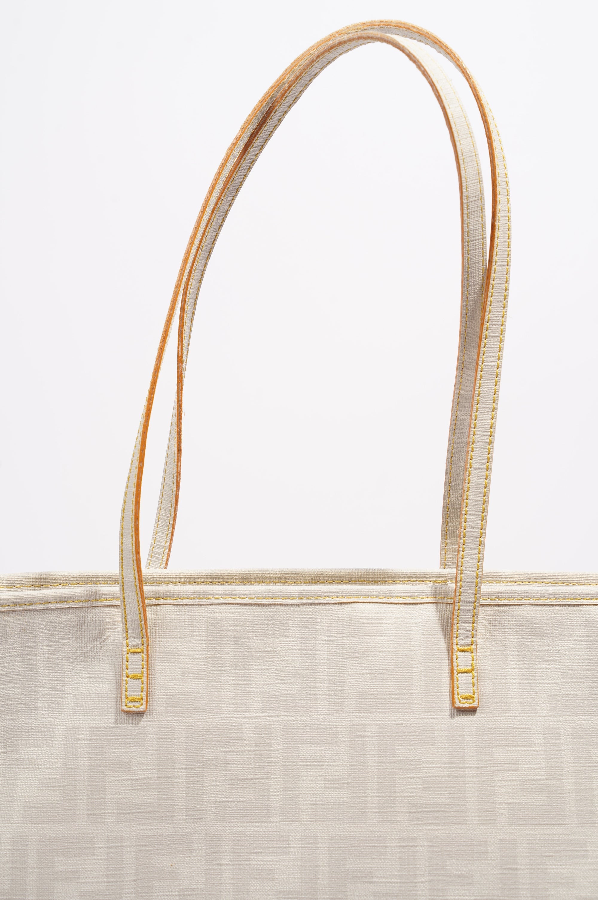 Fendi Zucca Tote Bag White Canvas
