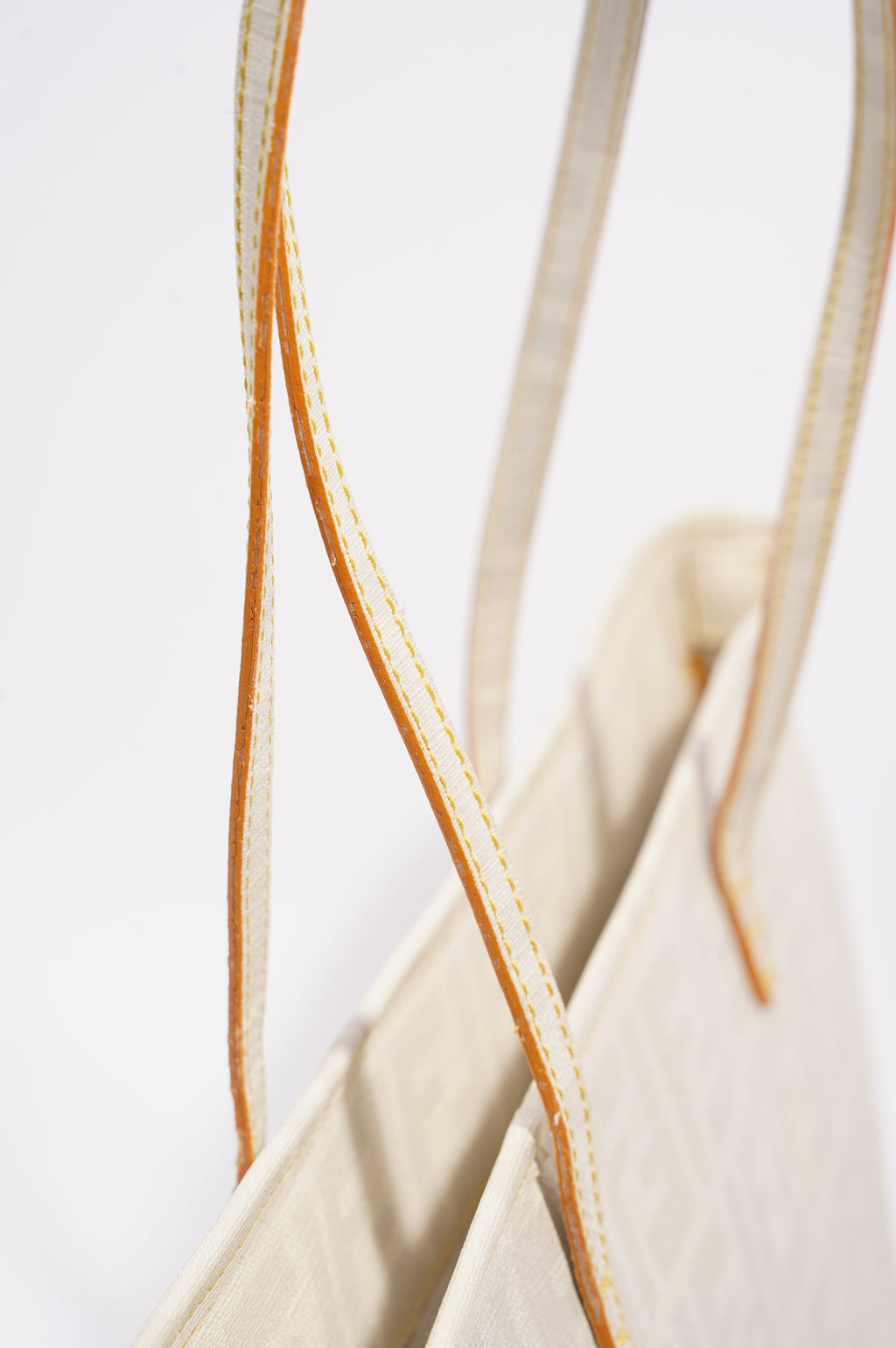 Fendi Zucca Tote Bag White Canvas