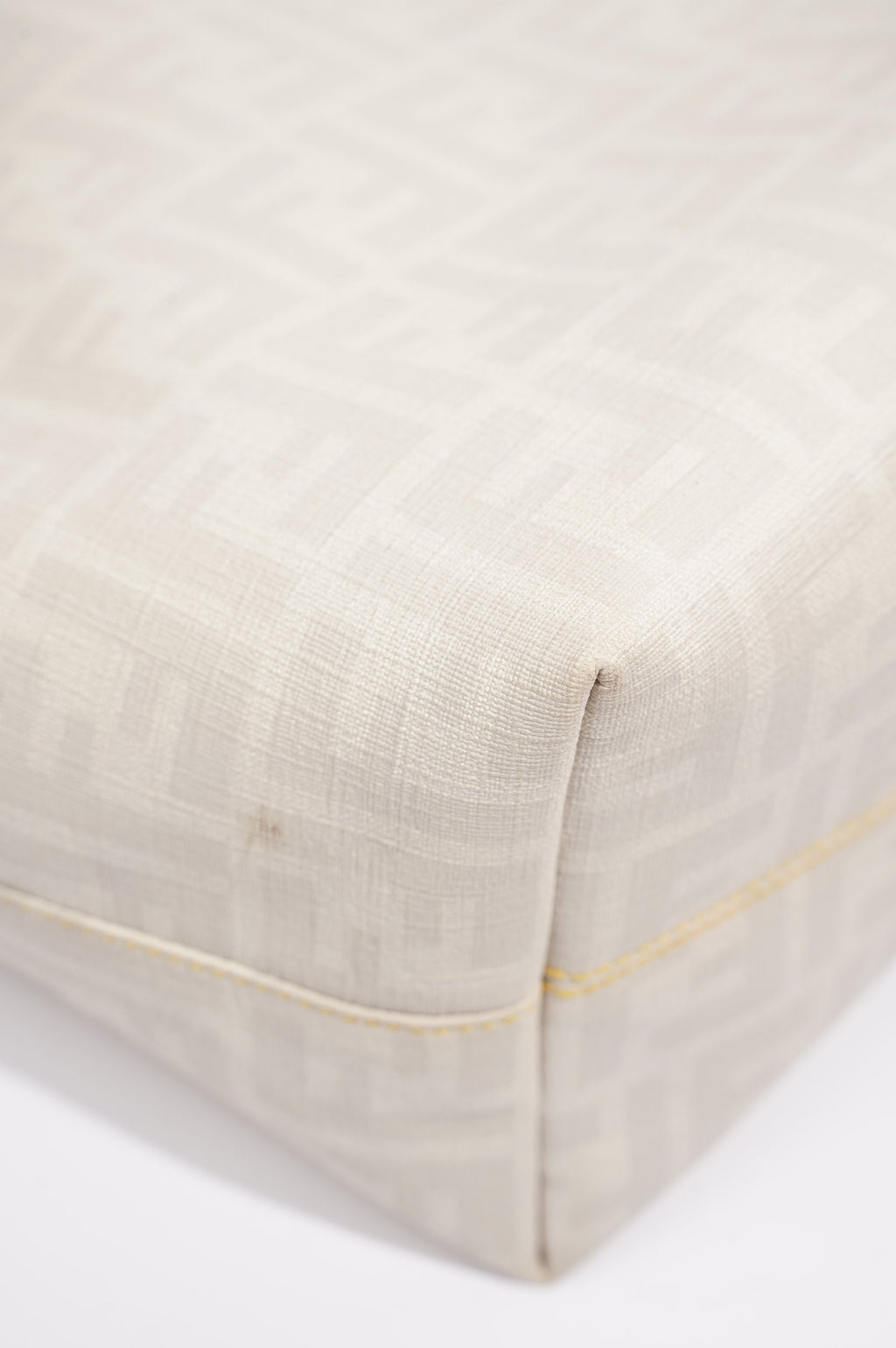 Fendi Zucca Tote Bag White Canvas
