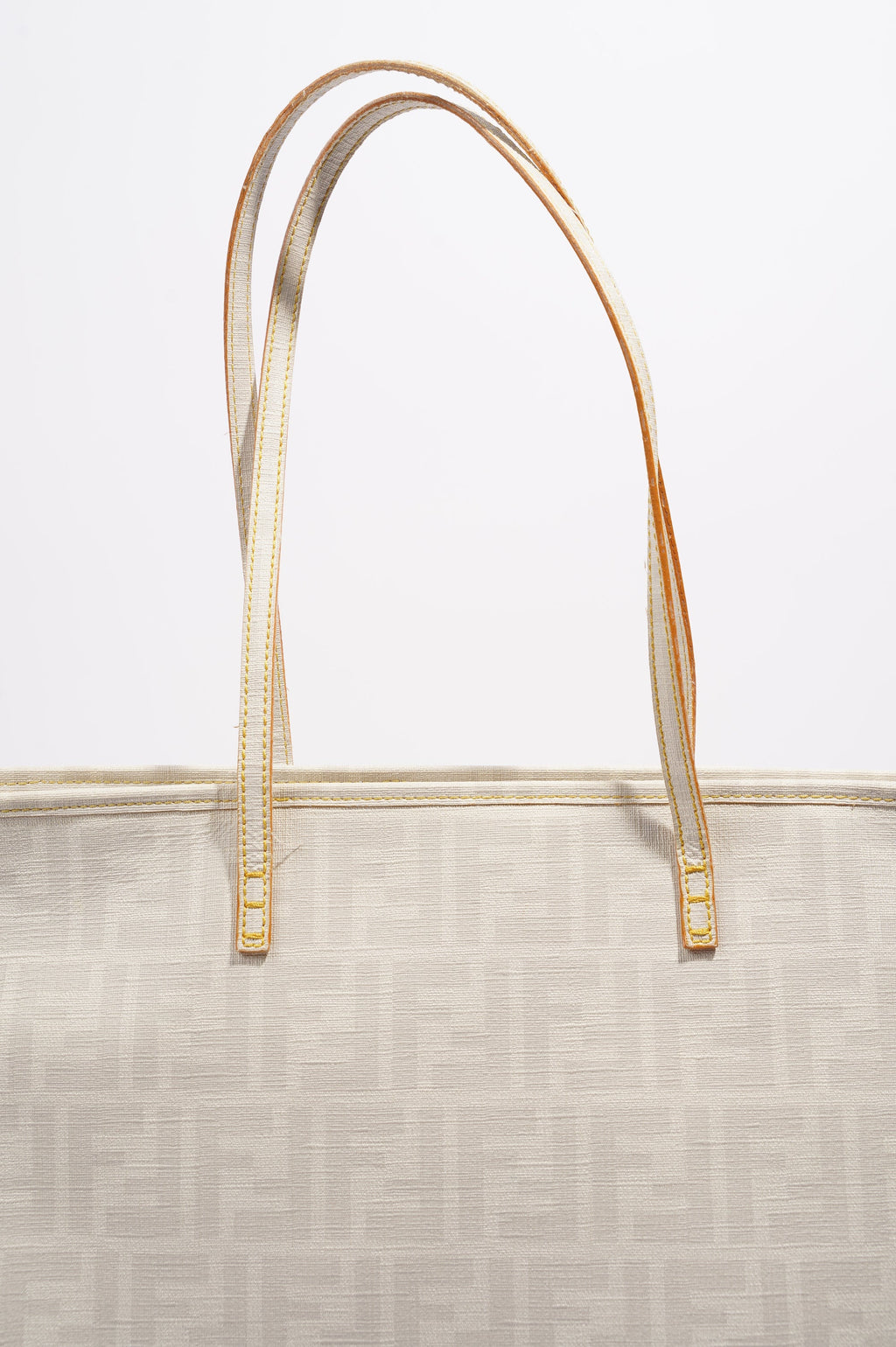 Fendi Zucca Tote Bag White Canvas