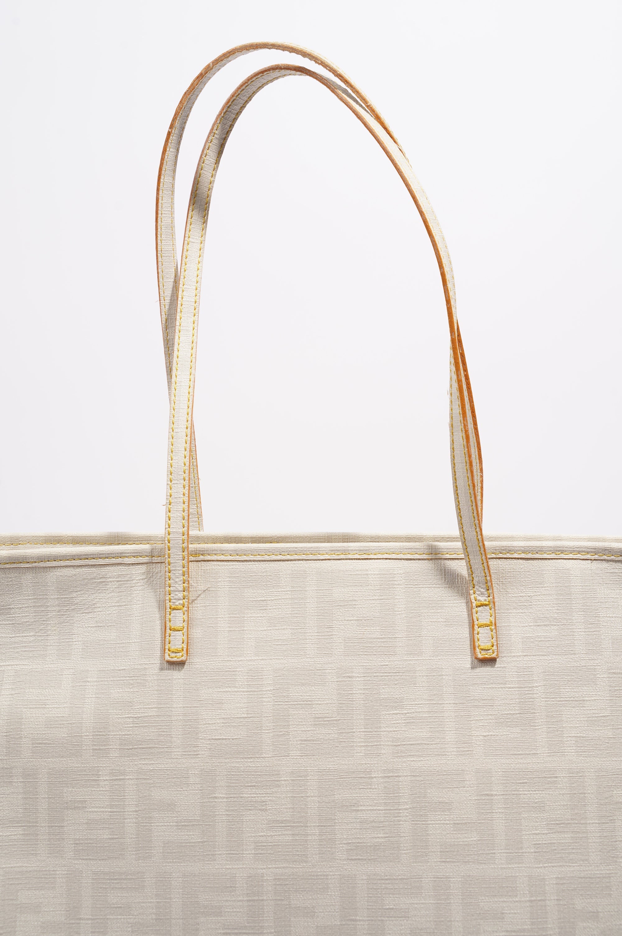 Fendi Zucca Tote Bag White Canvas