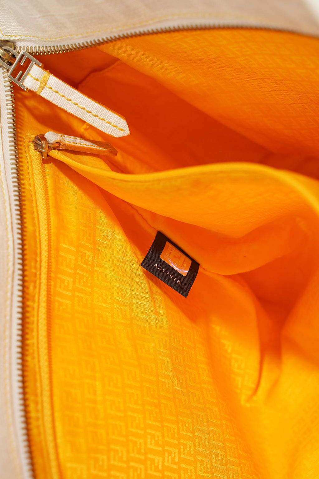 Fendi Zucca Tote Bag White Canvas