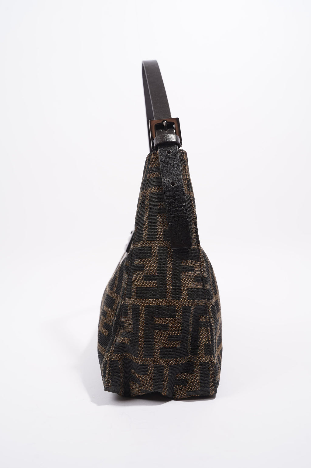 Fendi Zucca Shoulder Bag Brown Canvas