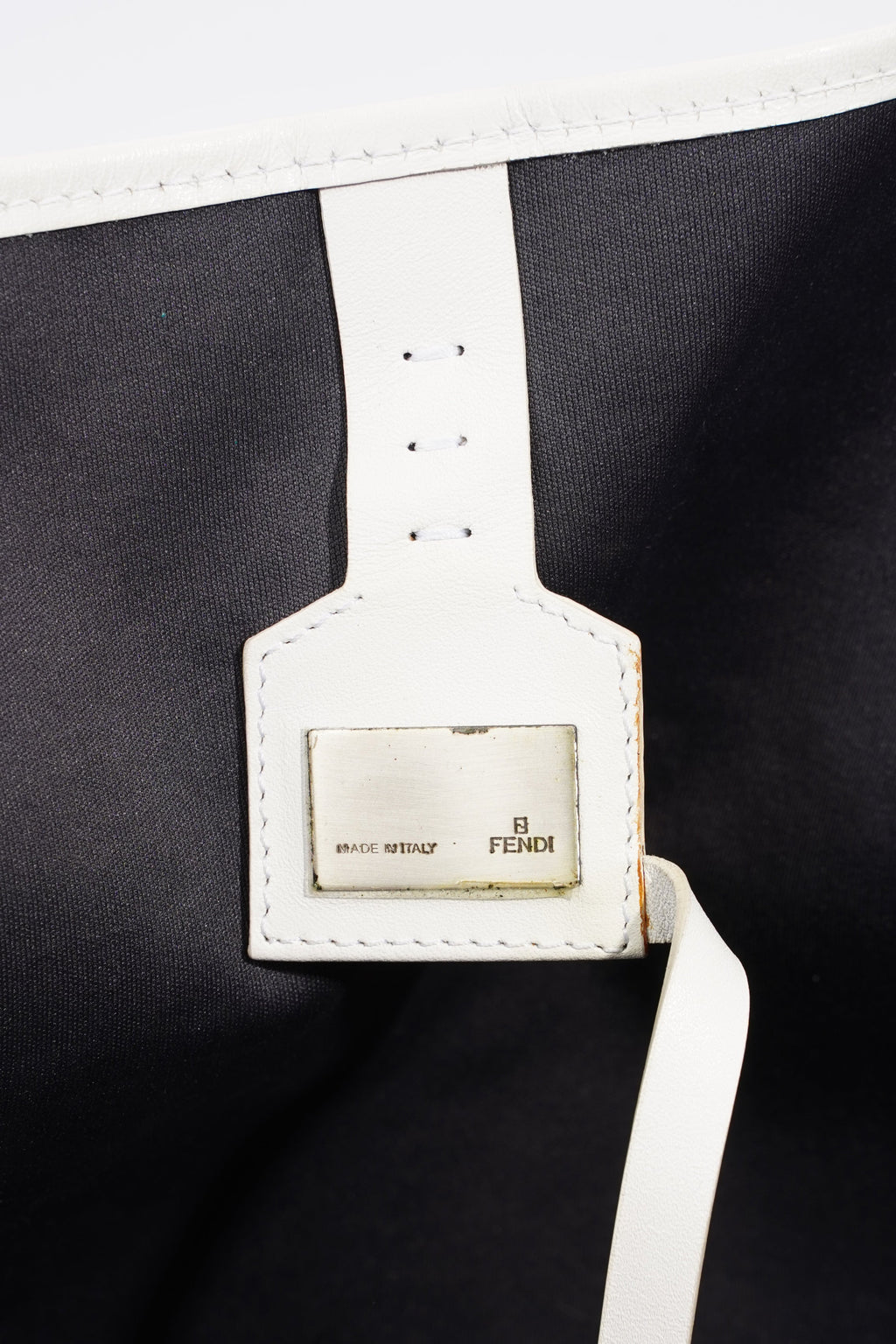 Fendi Zucchino Tote Bag Beige / Black Canvas