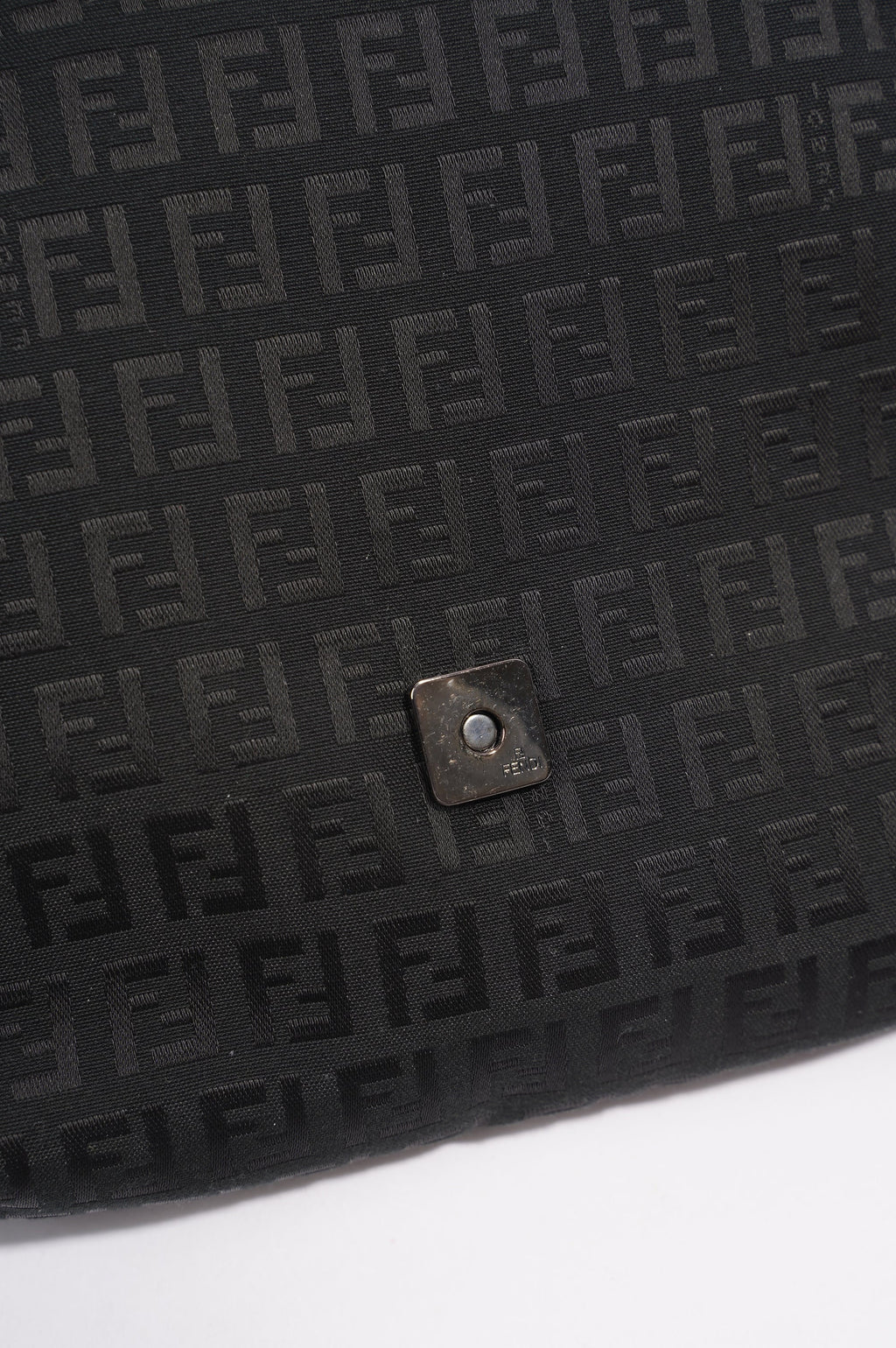 Fendi Zucchino Crossbody Black Canvas