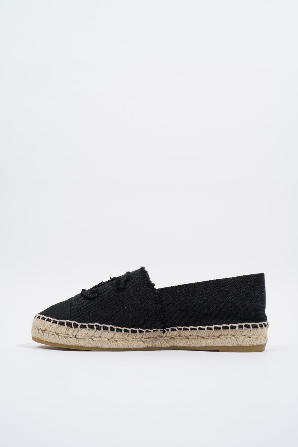 Chanel Espadrilles Black Canvas EU 37 UK 4