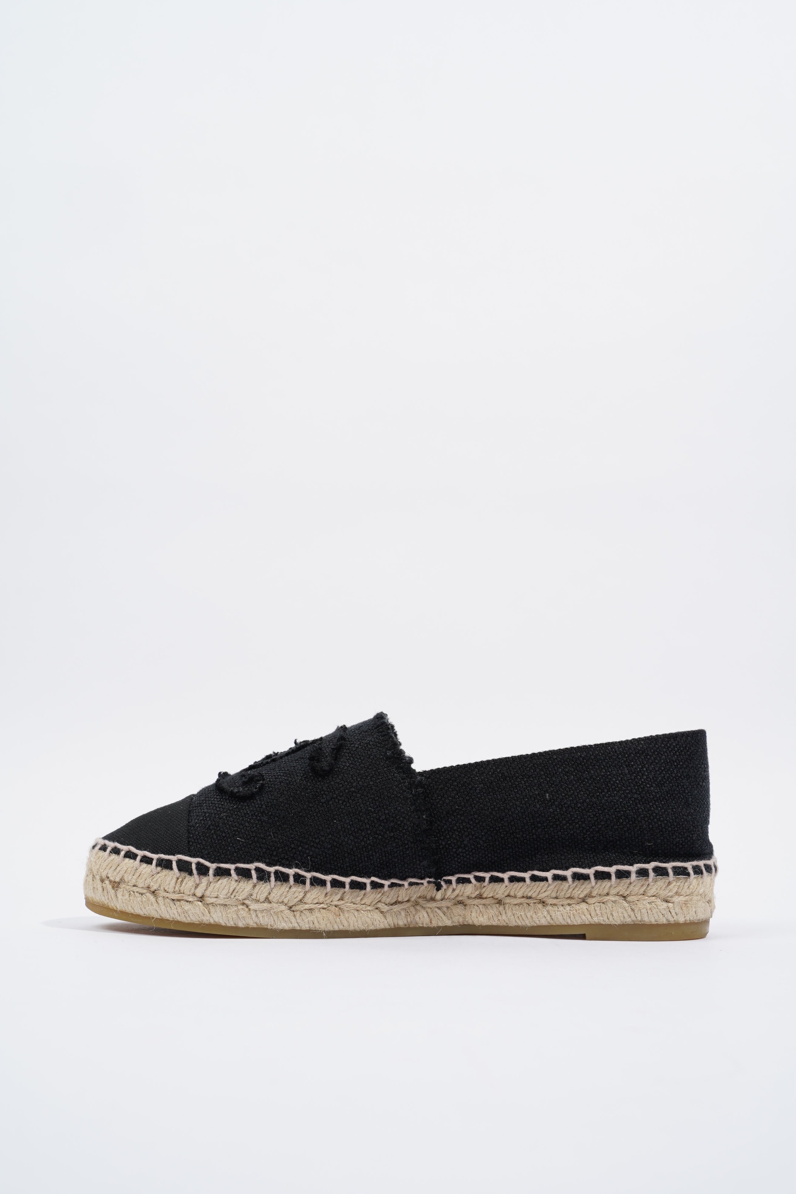 Chanel Espadrilles Black Canvas EU 37 UK 4