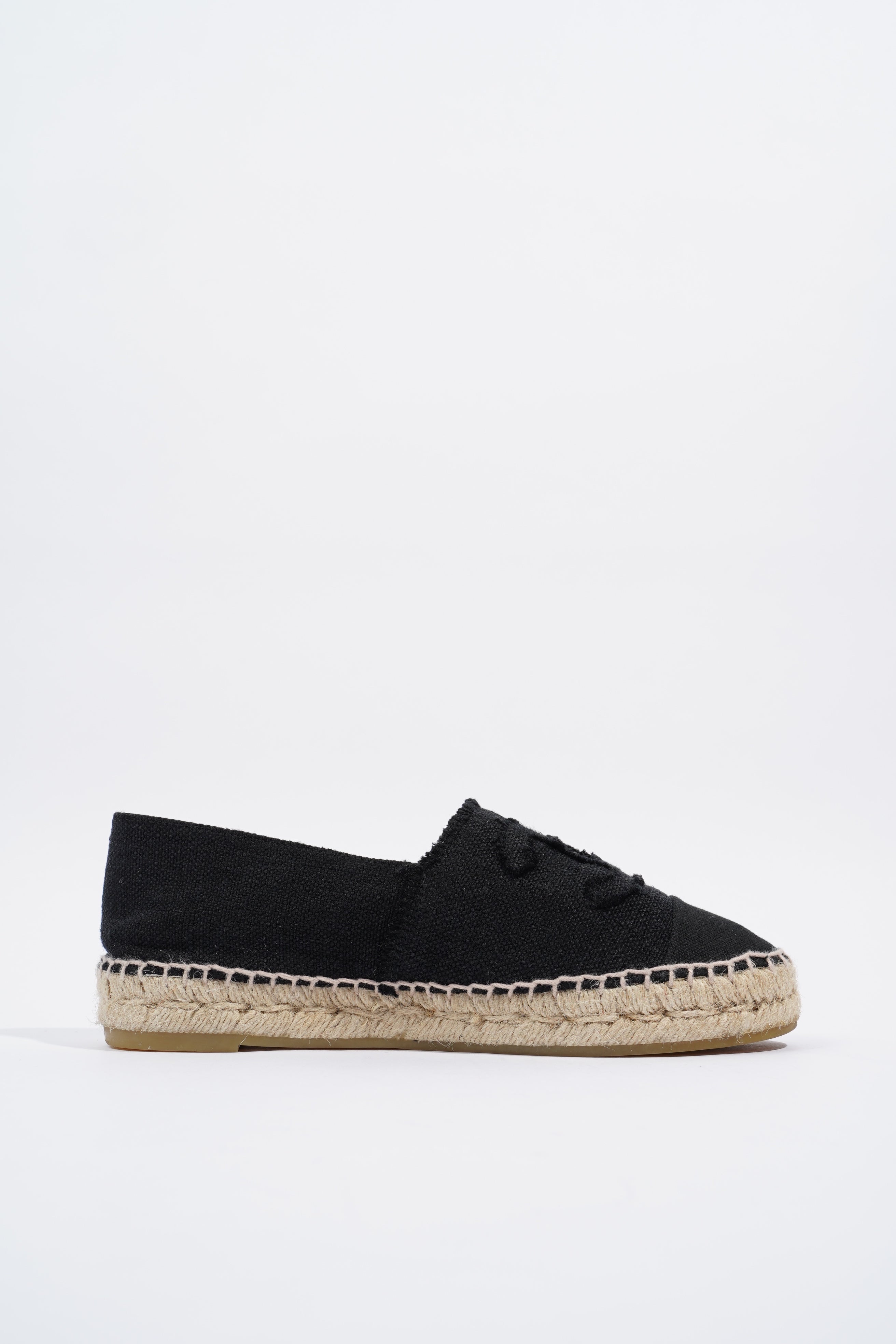 Chanel Espadrilles Black Canvas EU 37 UK 4