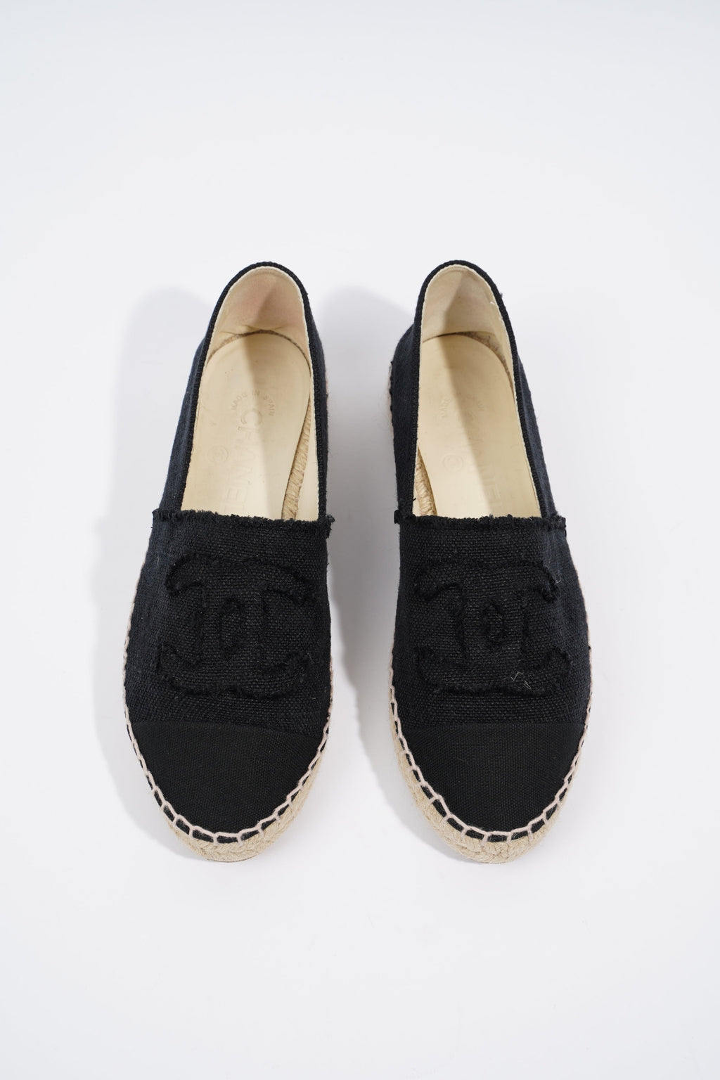 Chanel Espadrilles Black Canvas EU 37 UK 4